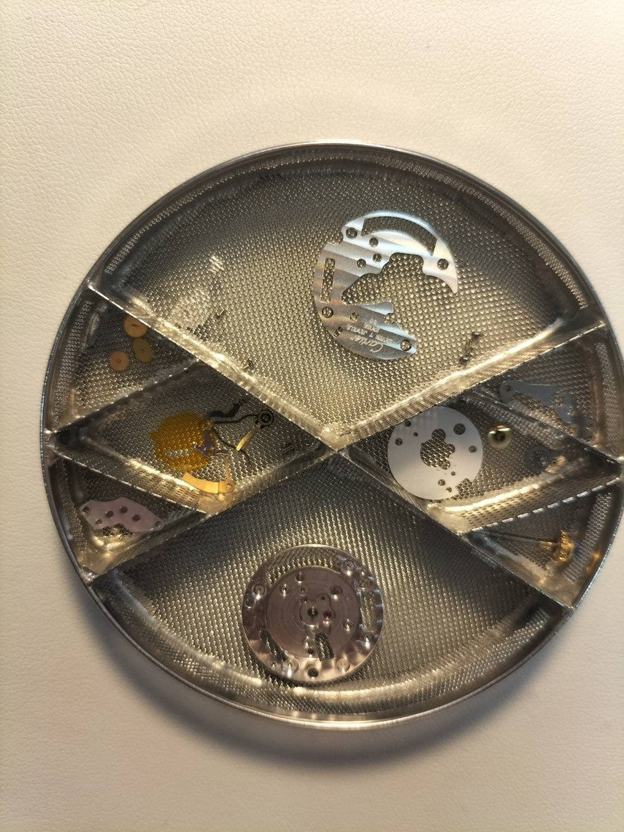 カルティエ マスト ヴァンドーム VLC LM 590003 クォーツ Cal.90 SV925 革 純正尾錠（GP）アイボリー4点ローマン文字盤 箱 保証書（1993年）オーバーホール済み