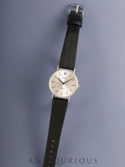 Rolex Cellini 3833 Manual Winding Cal. 1600 750WG Leather Strap Original Pin Buckle (SS) Silver Dial (SWISS / σ markings) Unknown Serial Number Overhauled