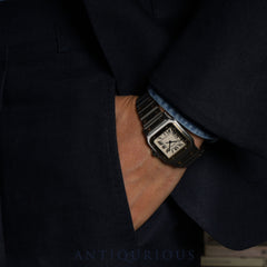 カルティエ サントス ガルベ LM W20011C4/1566 クォーツ Cal.687 SS/YG  SS/YG アイボリー文字盤 箱 冊子 保証書（2006年）オーバーホール済み