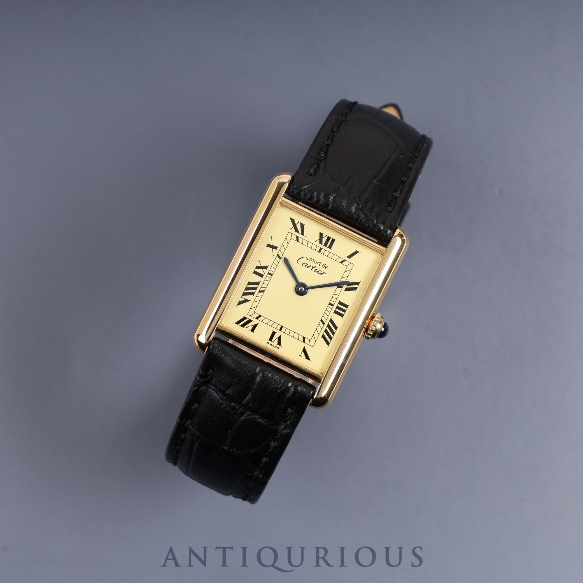 Cartier Must Tank LM QZ SWISS Ivory Dial