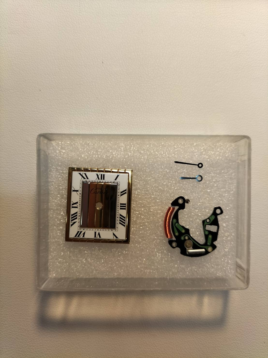 カルティエ マストタンク LM 590005 クォーツ Cal.90 SV925 革 純正尾錠（GP） フロントトリニティ文字盤（SWISS表記） オーバーホール済み 新品仕上げ済み