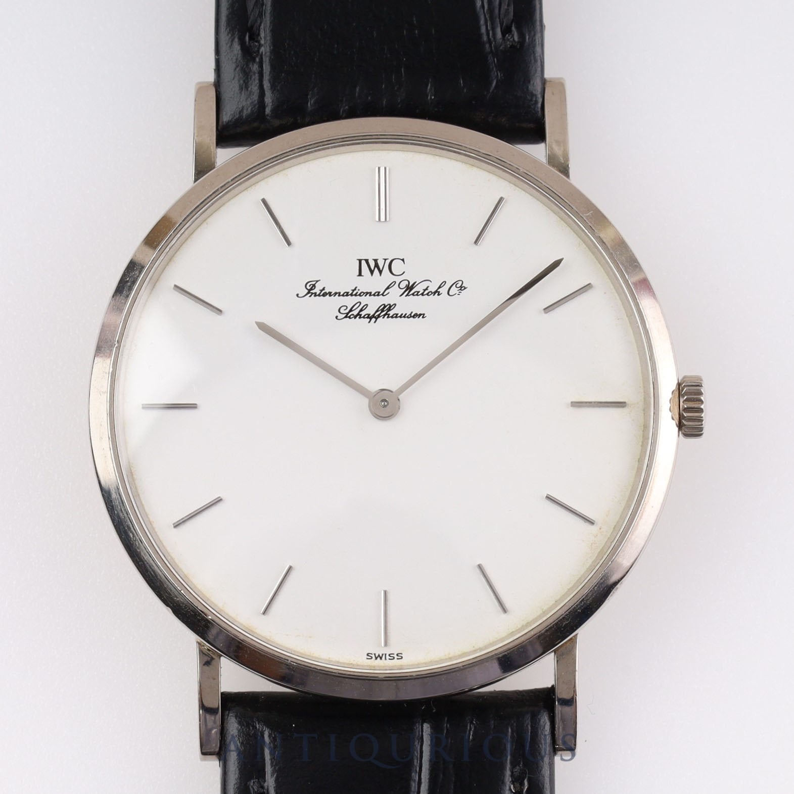 IWC Portofino IW201003 Manual winding Cal.1852 WG Leather Genuine buckle (SS) White dial IWC