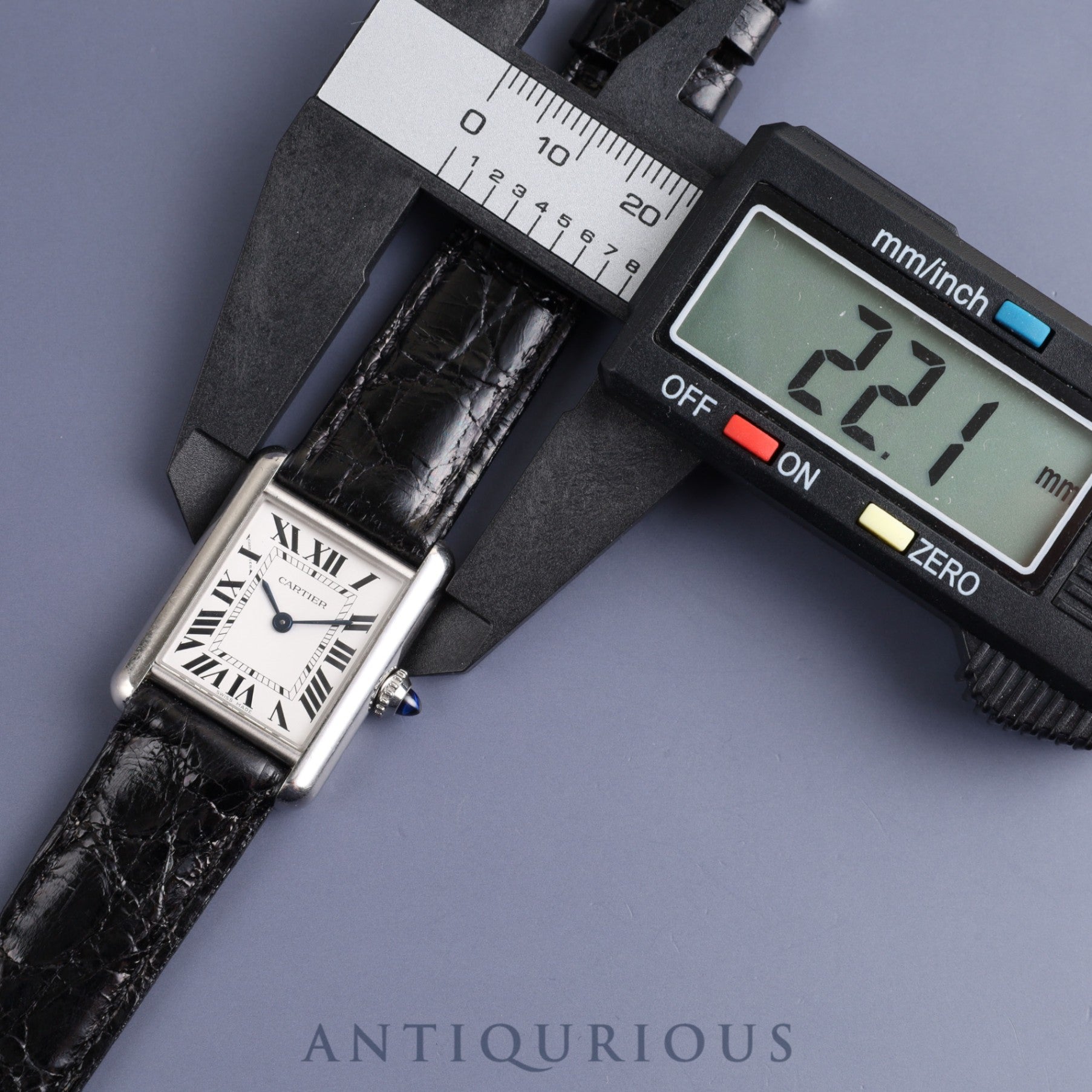 Cartier Tank Must SM WSTA0060 / 4367 Quartz Cal.157S SS Leather Genuine Buckle (SS) Silver Roman Dial Overhauled