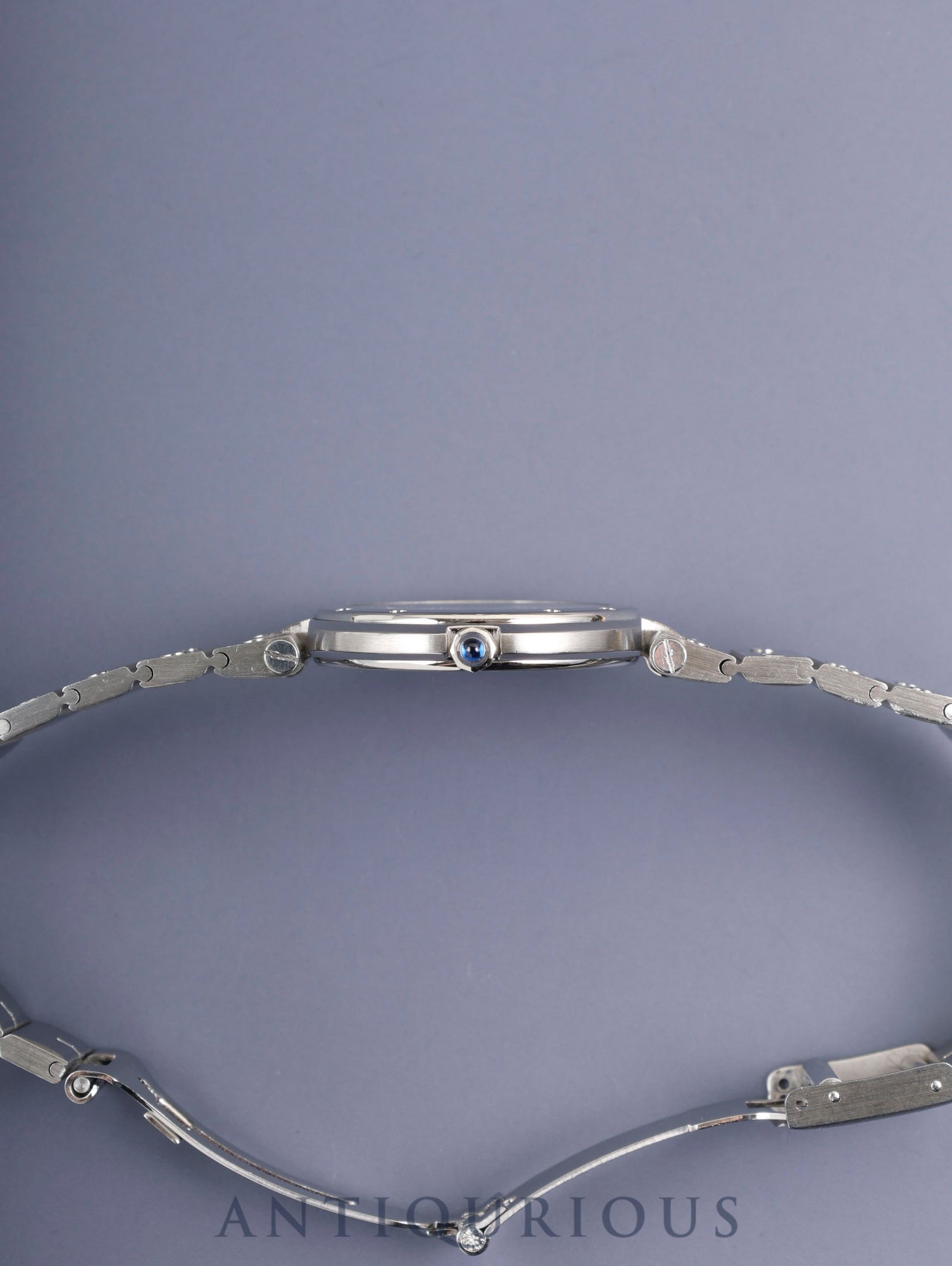 カルティエ サントス ヴァンドーム LM 81925 クォーツ SS SS ホワイトローマン文字盤（SWISS MADE表記） カルティエブティックにてコンプリートサービス（フルメンテナンス）済み