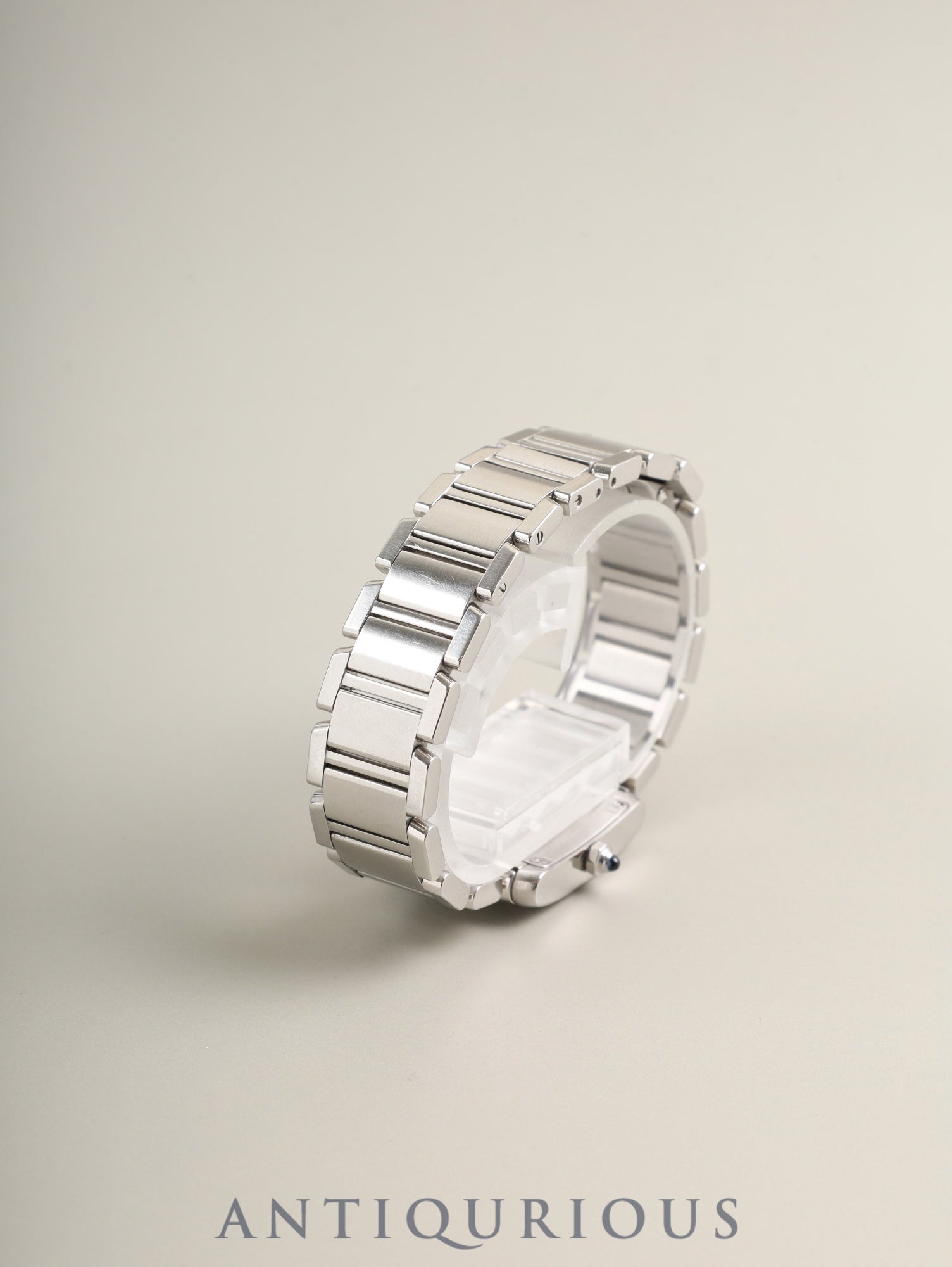 カルティエ タンクフランセーズ SM W51008Q3 / 2384 クォーツ SS SS ホワイト文字盤 箱 冊子 保証書 オーバーホール済み