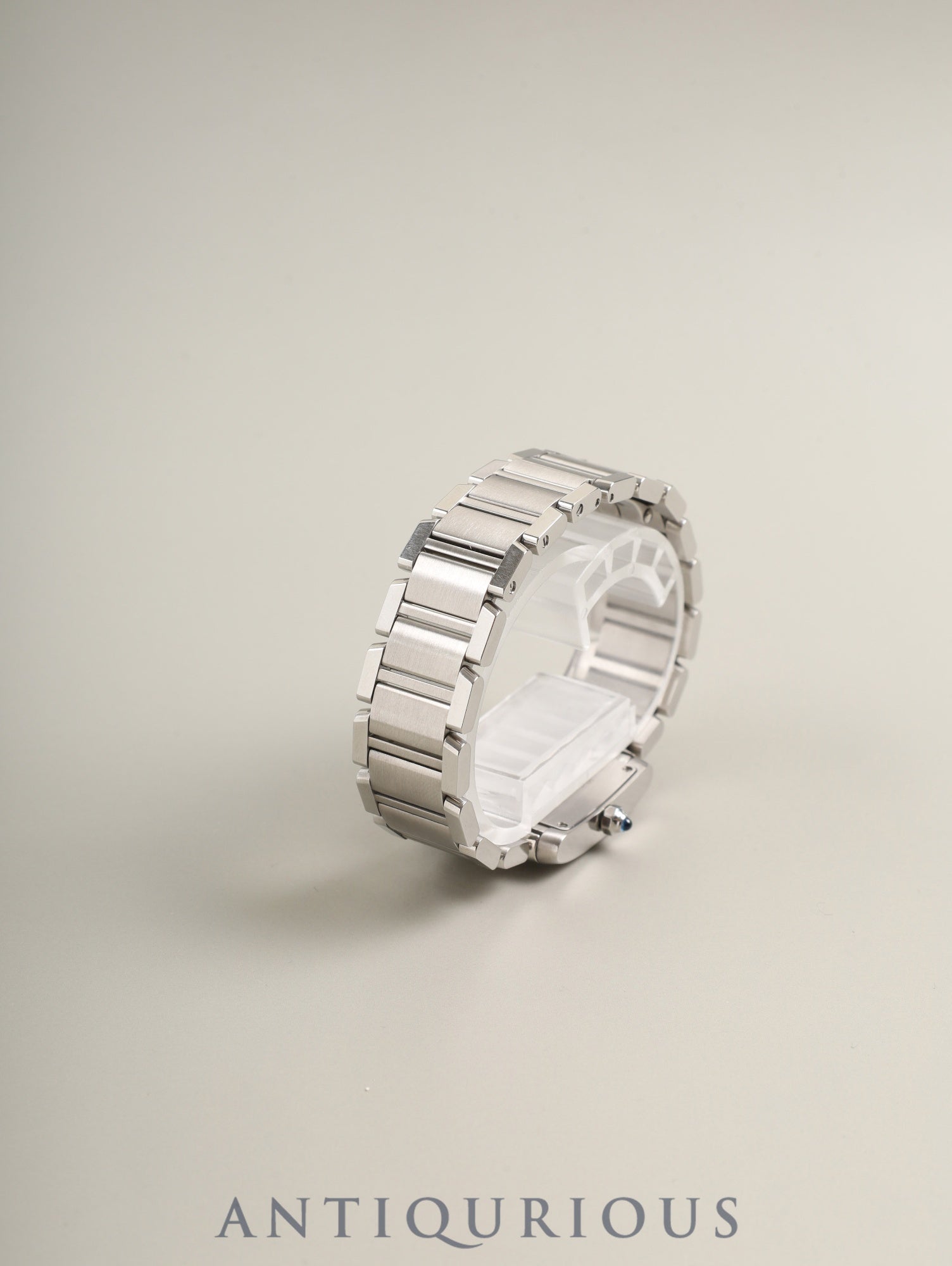 カルティエ タンクフランセーズ SM W51008Q3 / 2384 クォーツ Cal.057 SS SS ホワイトローマン文字盤 箱 冊子 保証書（2012年）オーバーホール済み