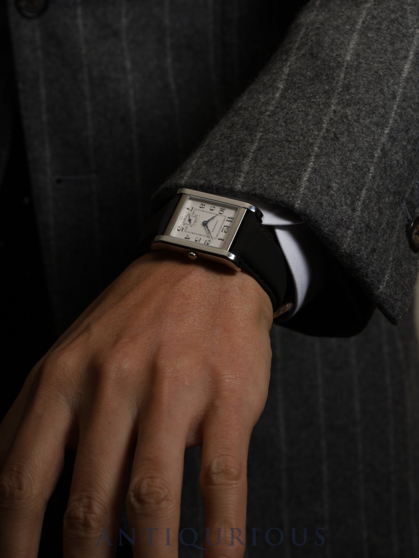 ロンジン ドルチェヴィータ L5.673.4 クォーツ Cal.980.163 SS 革 純正尾錠（SS）ホワイトアラビア文字盤 オーバーホール済み