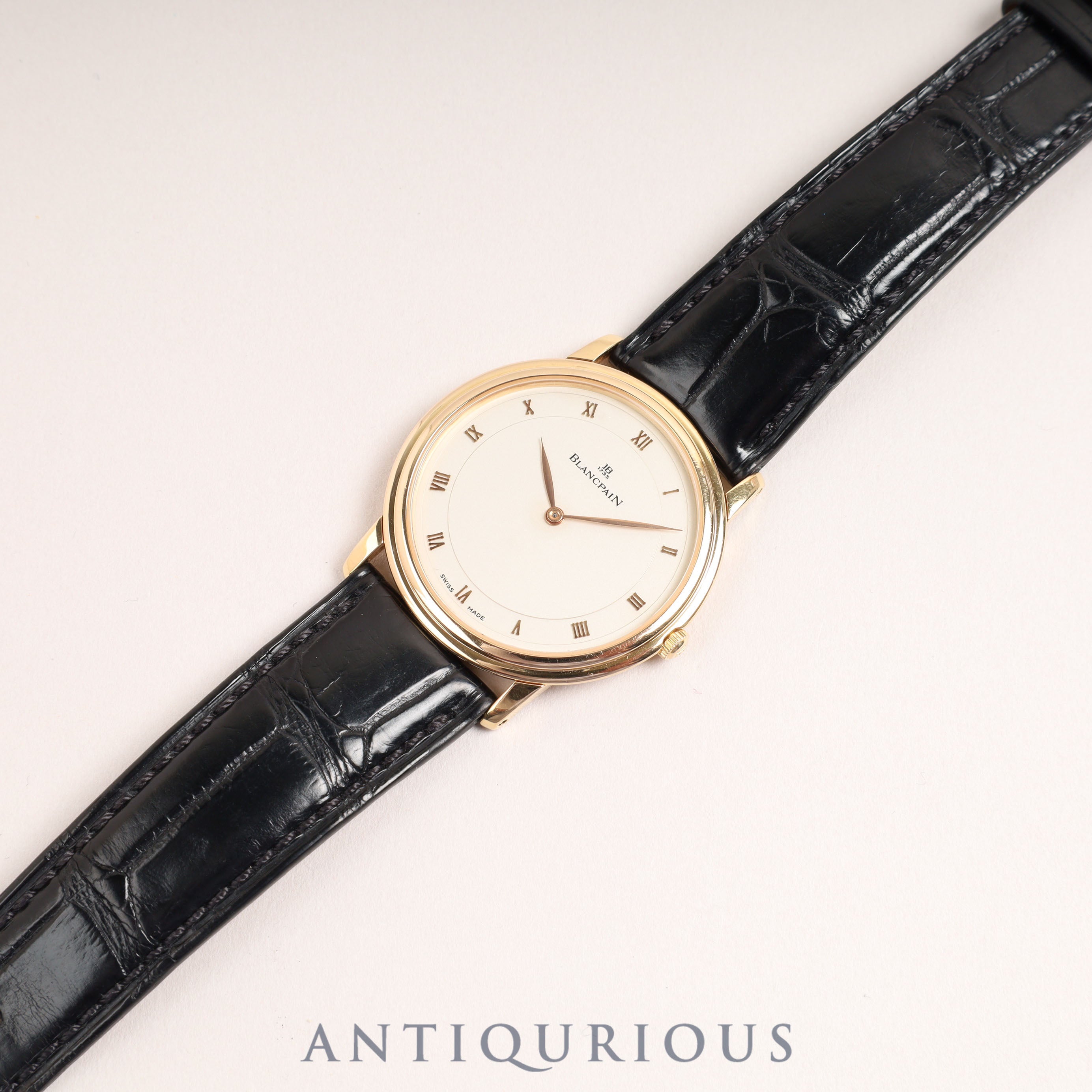 BLANCPAIN VILLERET ULTRASLIM 0021-3318-55 Manual winding Cal.21 750 Genuine leather strap Genuine buckle (750) White dial