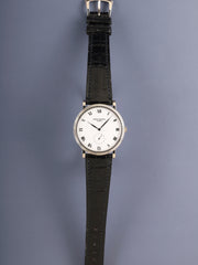 Patek Philippe Calatrava 3919G-001 Manual winding Cal.215 750WG Genuine leather strap Genuine pin buckle (750WG) White Roman dial Warranty (2004) Box Case Tag Booklets Overhauled