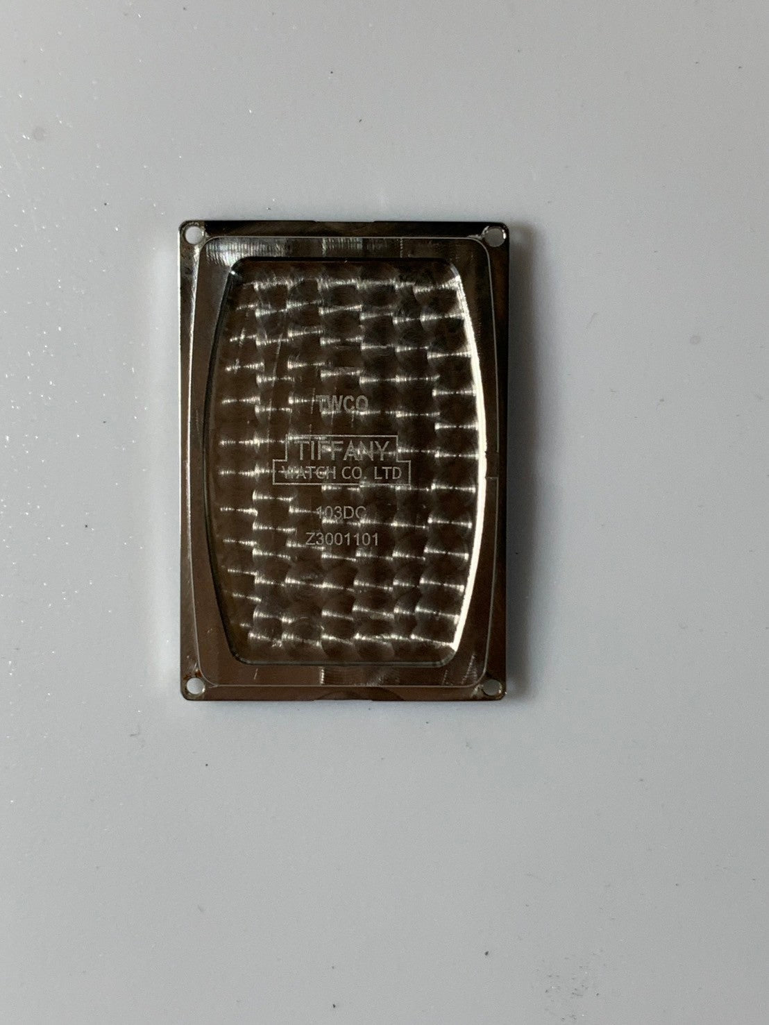 Tiffany Gallery Z3001.10.10A61A50A Quartz Caliber ETA976.001 Stainless Steel Leather Strap with Genuine Stainless Steel Buckle, Blue Arabic Dial, Overhauled