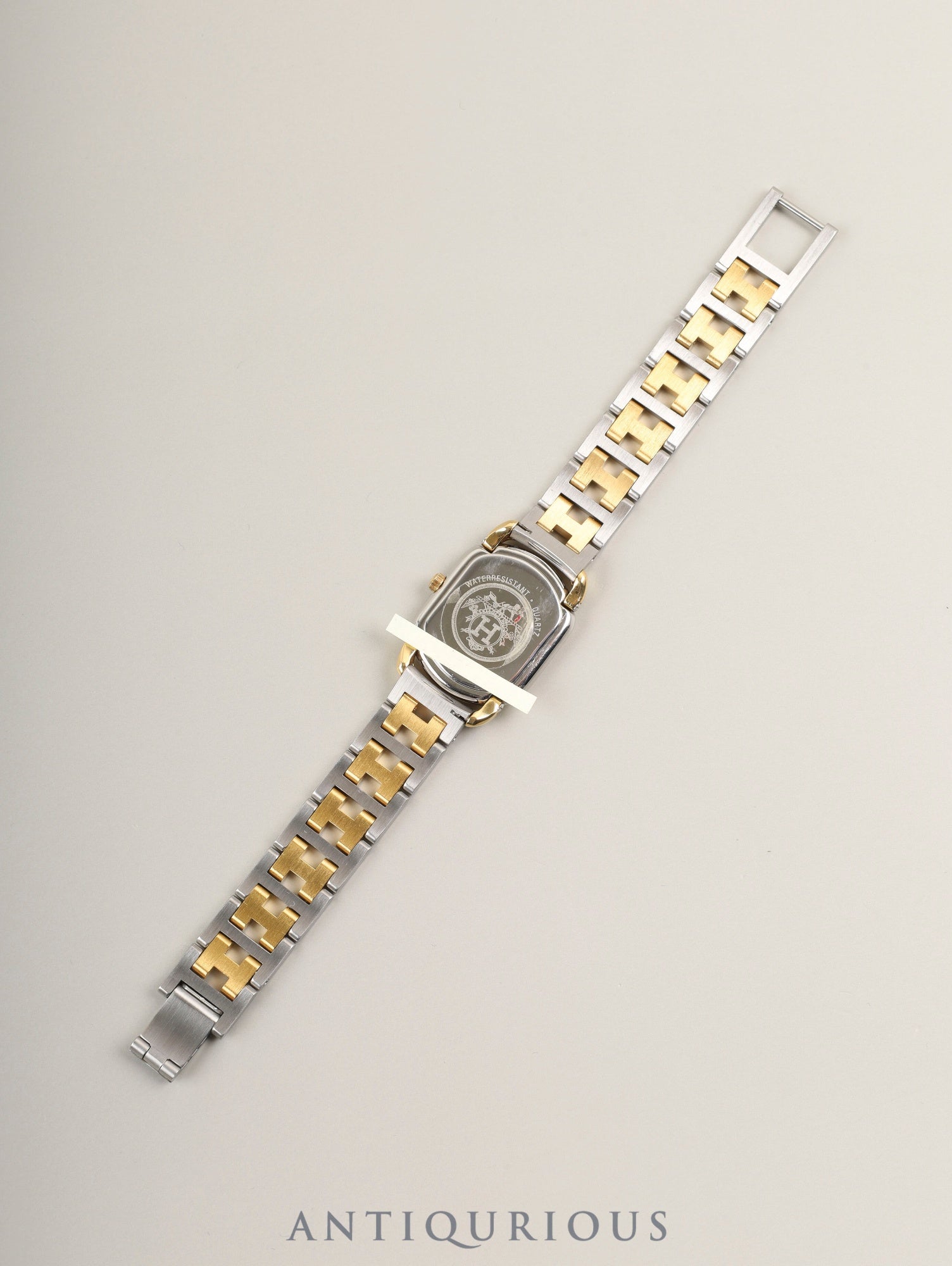 エルメス ラリー クォーツ 77.03 Cal.976.001 SS/GP SS/GP ホワイト文字盤 ケース オーバーホール済み