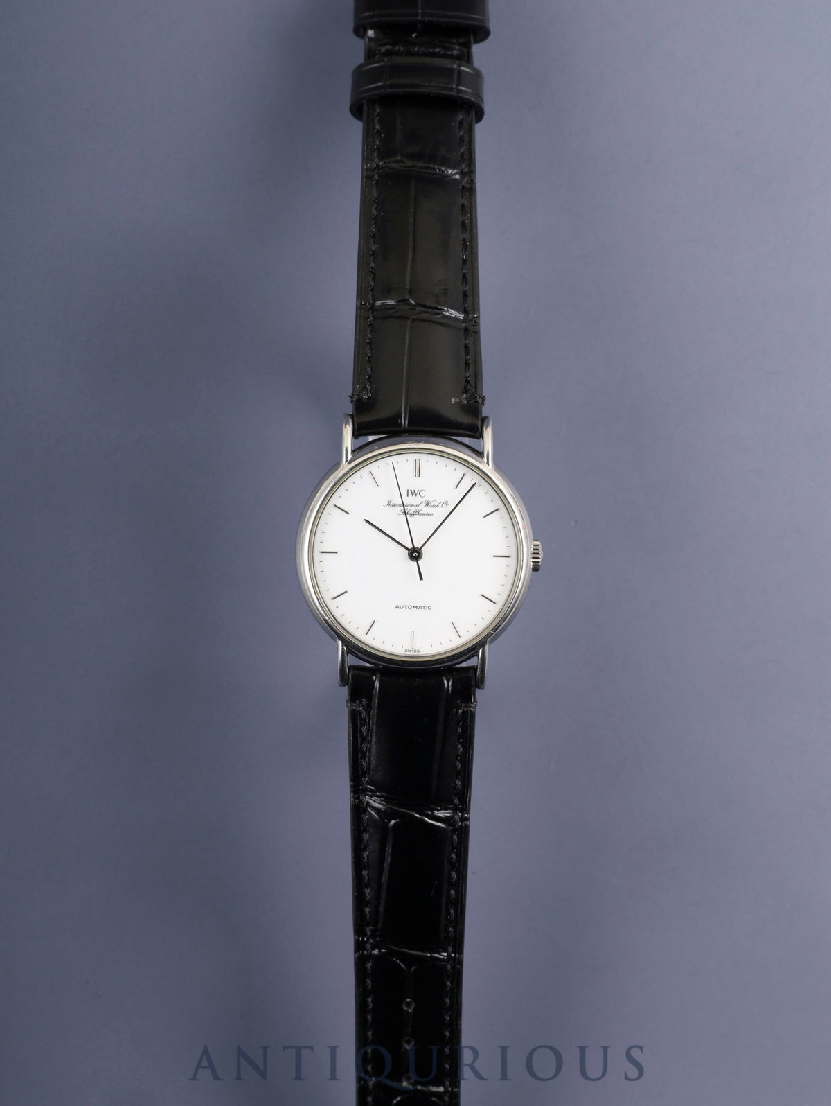 IWC アイダブリュシー ポートフィノ IW351403 自動巻き Cal.37521 SS 革 純正ピンバックル（SS）ホワイト文字盤 オーバーホール済み