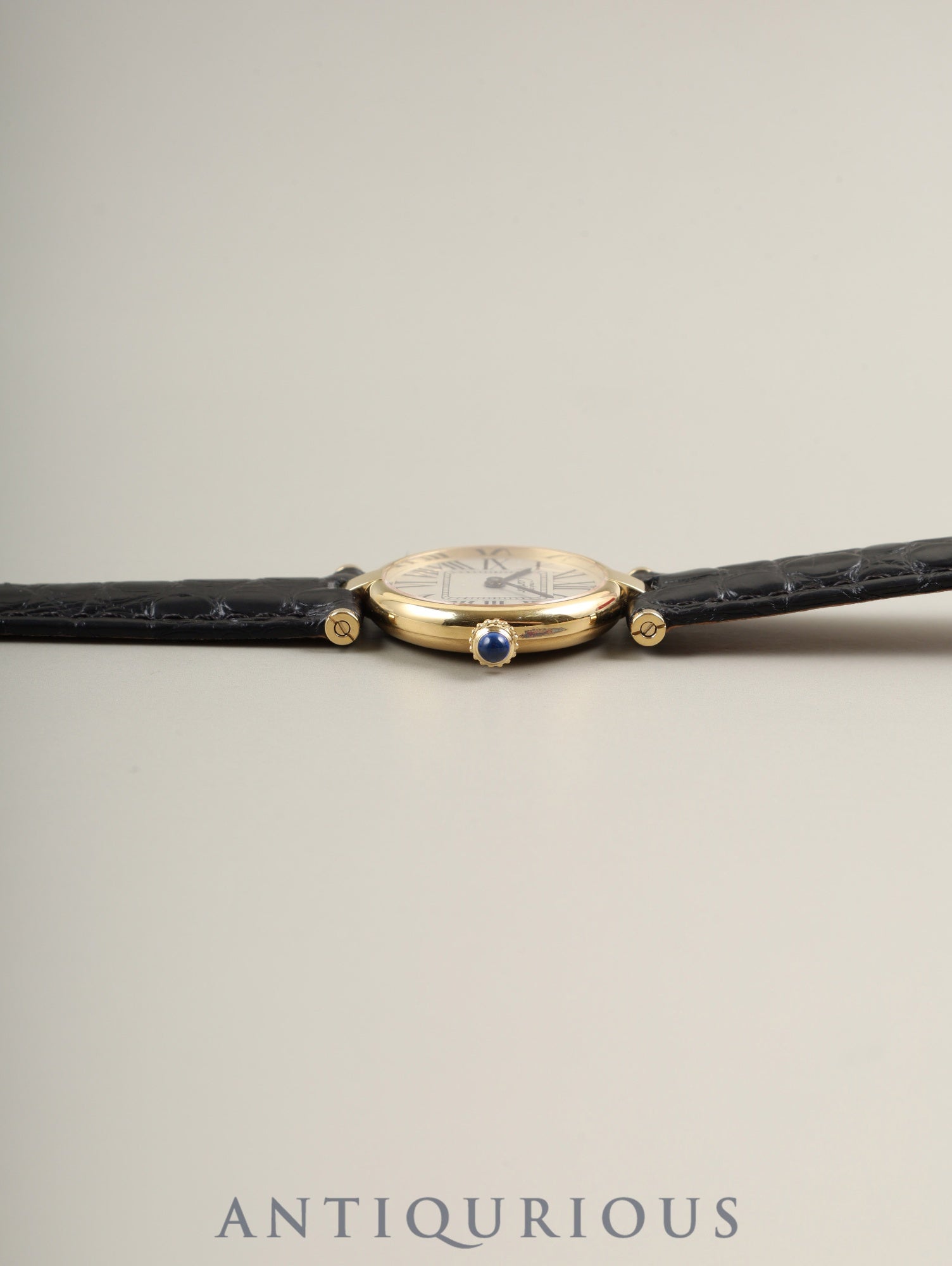 カルティエ マスト ヴァンドーム VLC SM W1005354 / 590004 クォーツ Cal.90 SV925 革 純正Dバックル（GP） オパラン文字盤 箱 オーバーホール済み