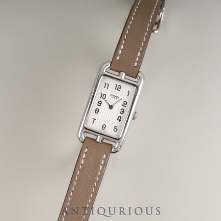 エルメス ナンタケットNA2.210 クォーツ Cal.280.002 SS 純正革ベルト（□R刻印：2014年） 純正尾錠（SS）シルバー文字盤 オーバーホール済み