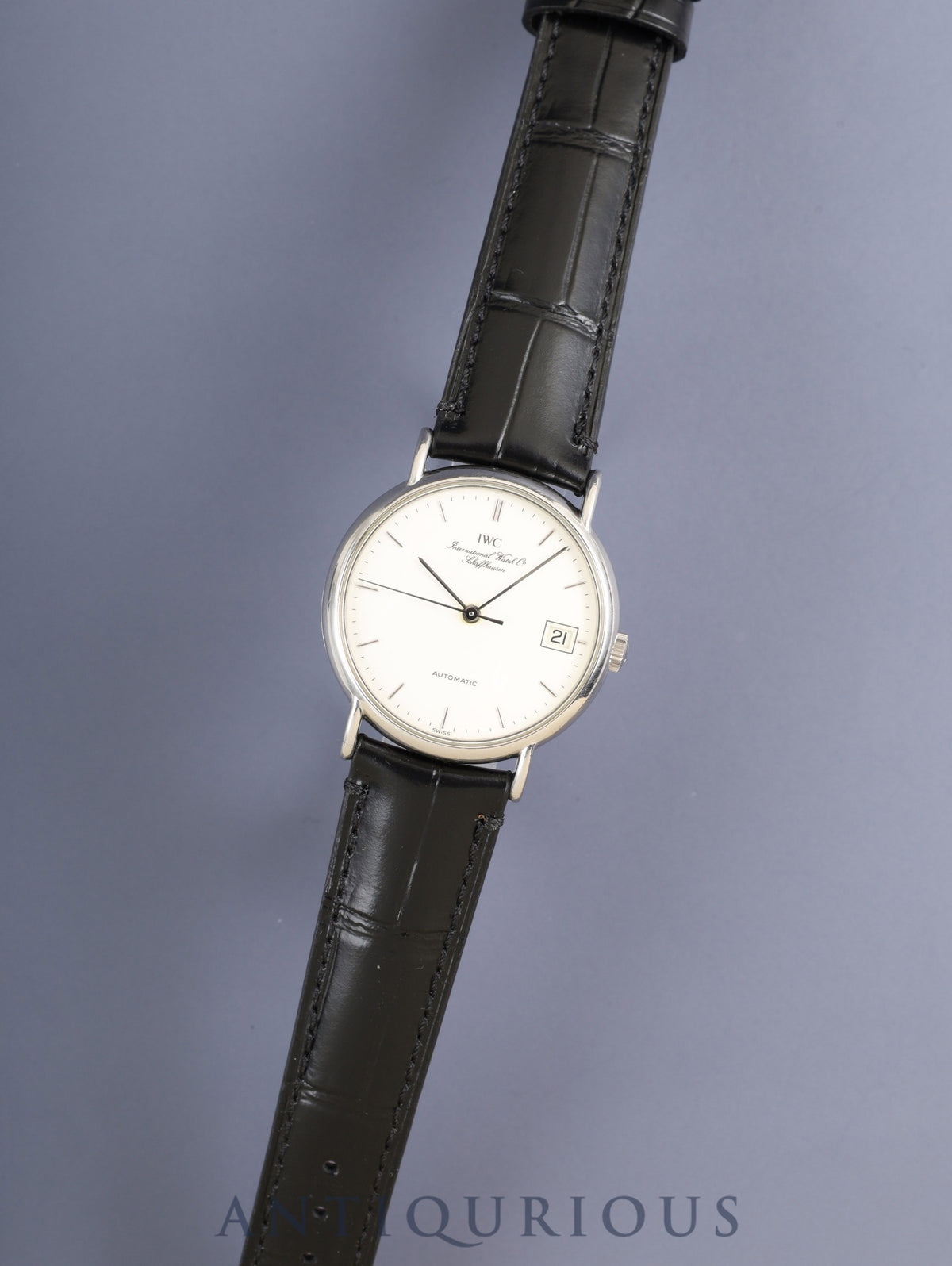 IWC ポートフィノ アイダブリュシー 3513 自動巻き Cal.C.37521 SS 革 純正ピンバックル（SS）シルバー文字盤 オーバーホール済み