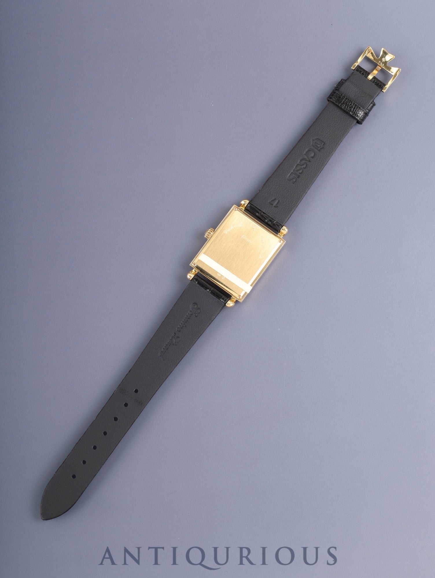 ヴァシュロン・コンスタンタン ヒストリーク キャビノチェ 91001/000J-8389 手巻き Cal.1017 750YG 革 純正ピンバックル（750YG） アイボリー文字盤（SWISSMADE表記 / σダイアル）箱 保証書（年代未記載）ケース 冊子 純正レザーベルト付き オーバーホール済み