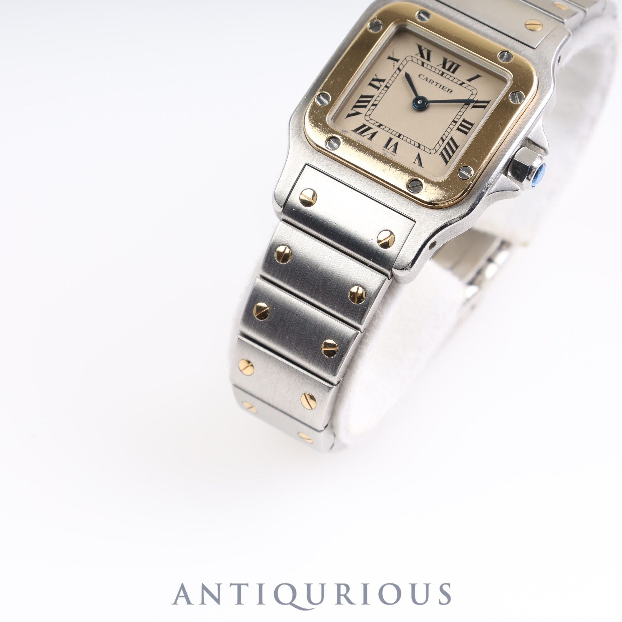 Cartier Santos Galbee SM 166930 Quartz SS/YG SS/YG Ivory dial Box Warranty card (1989)