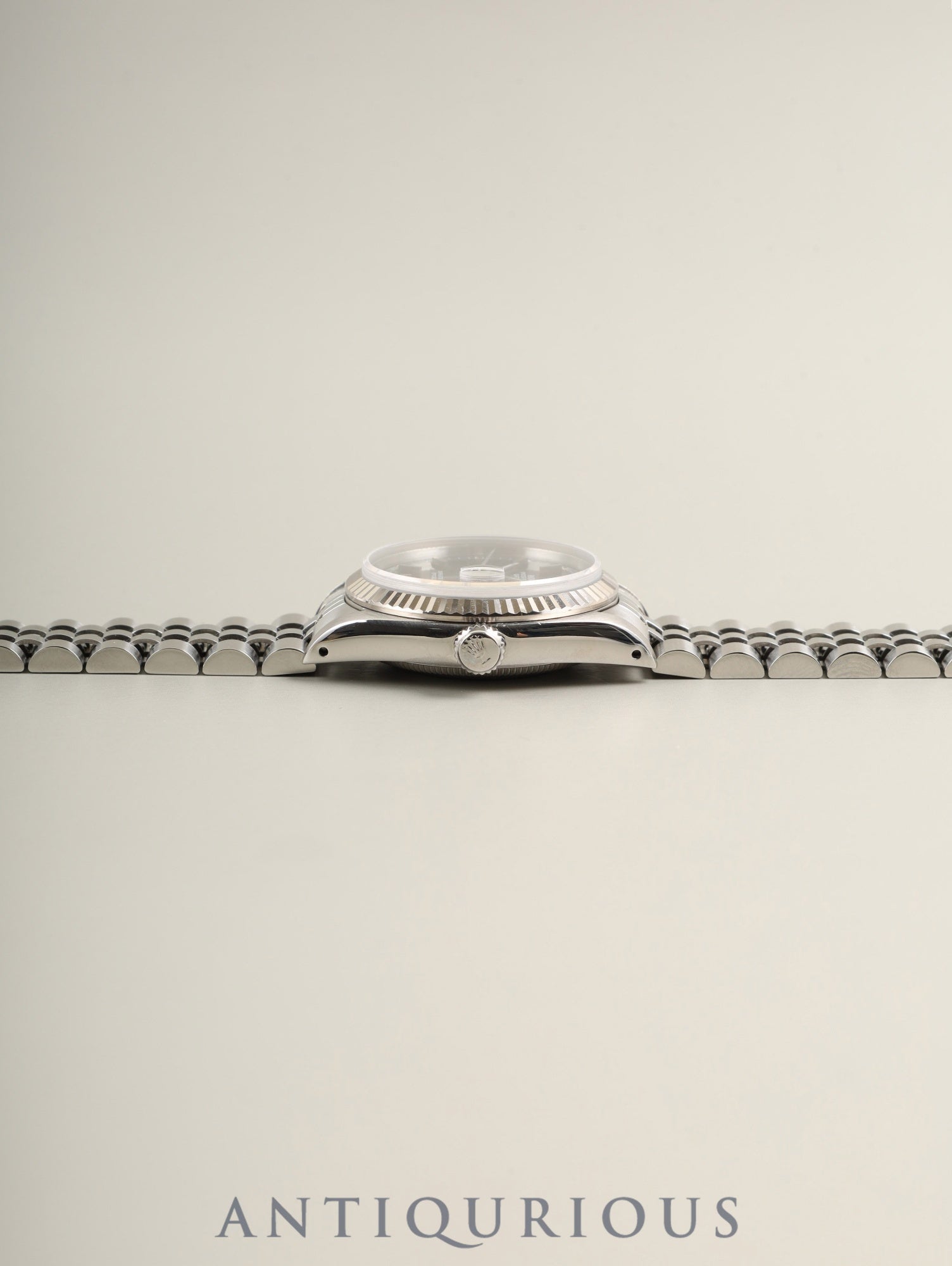 ロレックス デイトジャスト ボーイズ 68274 自動巻き Cal.2135 SS/WG SS ブラック文字盤（T SWISS MADE T表記）L番（1989年～1990年）保証書 オーバーホール済み