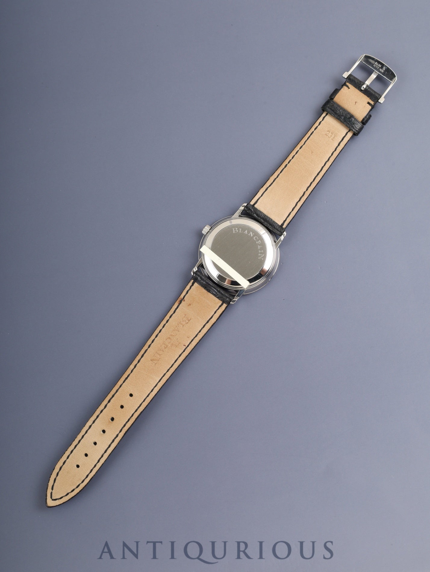 ブランパン ヴィルレ ウルトラスリム 自動巻き Cal.1195 SS 純正革ベルト 純正ピンバックル（SS）ホワイトローマン文字盤 オーバーホール済み