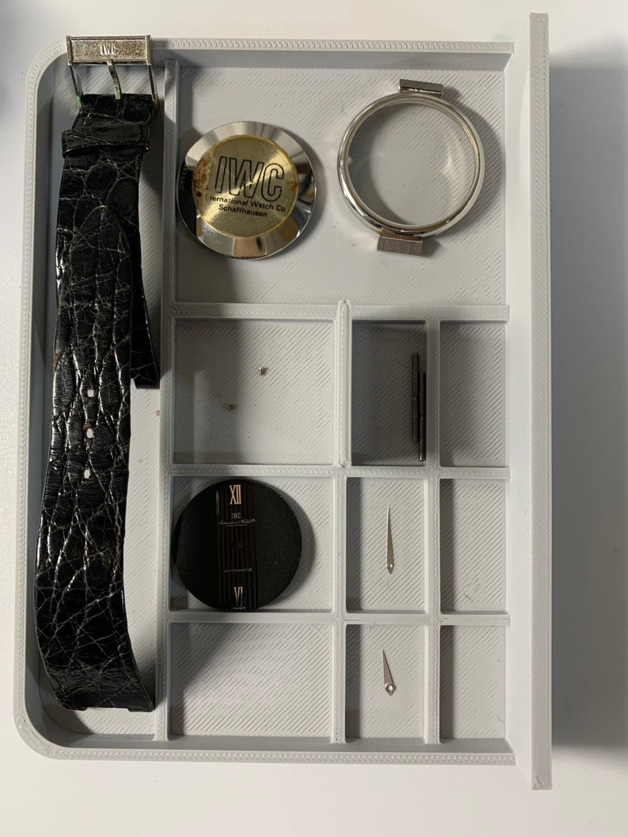 IWC ラウンド 3203 自動巻き Cal.3251 SS 革 純正尾錠（SS）ブラック文字盤 箱 冊子 ケース 保証書（1979年）オーバーホール済み アイダブリュシー