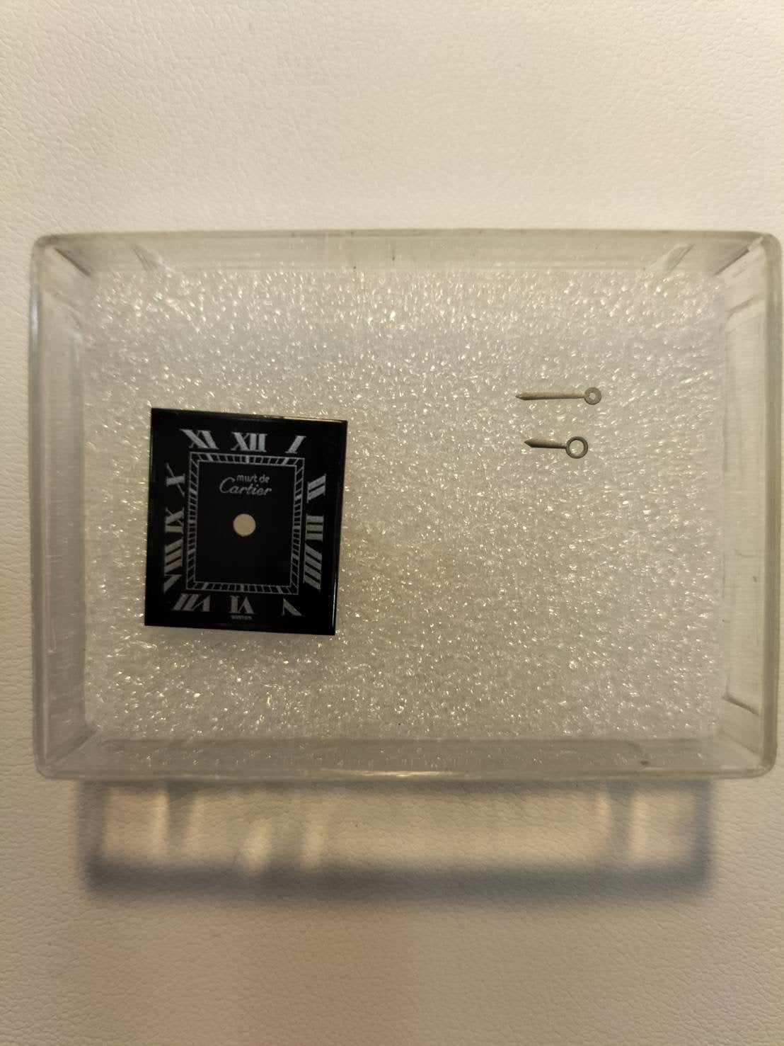 カルティエ マストタンク SM 手巻き Cal.78-1 SV925 革 純正ピンバックル（GP） ブラックローマン文字盤 （SWISS表記） オーバーホール済み 新品仕上げ済み