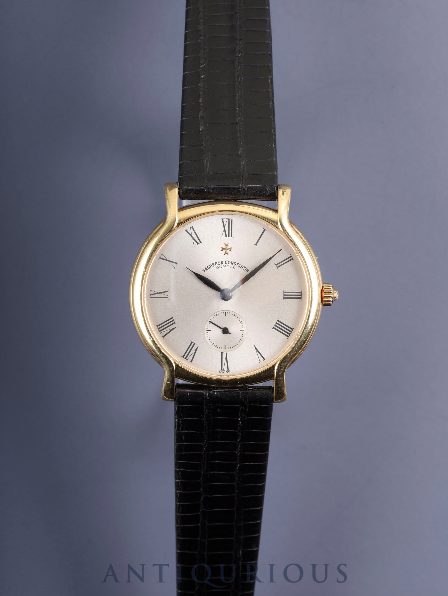 Vacheron Constantin Lille 92060 / 000J-4 Manual Winding Caliber 1014/2 750 Leather Strap with Genuine Buckle (750) Silver Roman Dial Case Warranty Card Overhauled