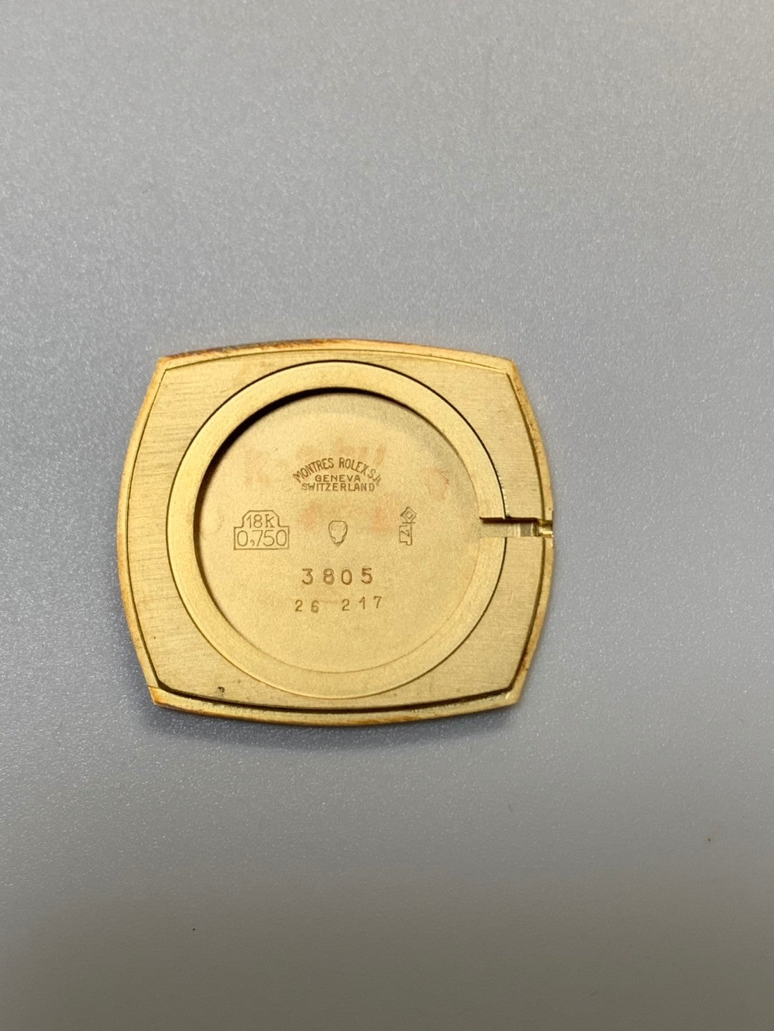 ロレックス チェリーニ 3805 手巻き Cal.1600 750YG 革 純正ピンバックル（GP）シャンパン文字盤（σ SWISS σ表記）40番代（1974年） オーバーホール済み