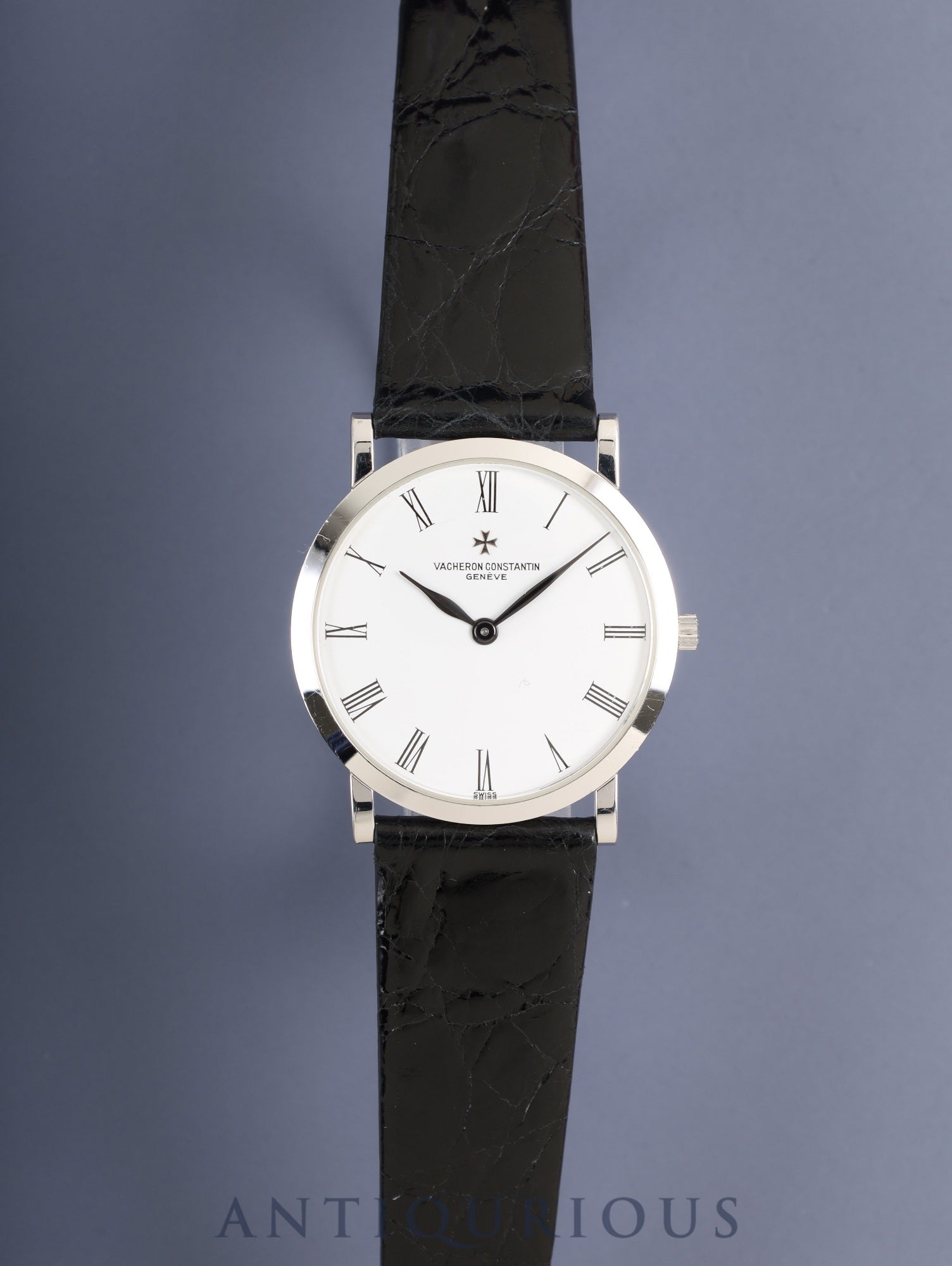 ヴァシュロン・コンスタンタン パトリモニー 33093/3 手巻き Cal.1003/2 750WG 革 純正ピンバックル（750WG）ホワイトローマン文字盤 ケース 純正革ベルト オーバーホール済み
