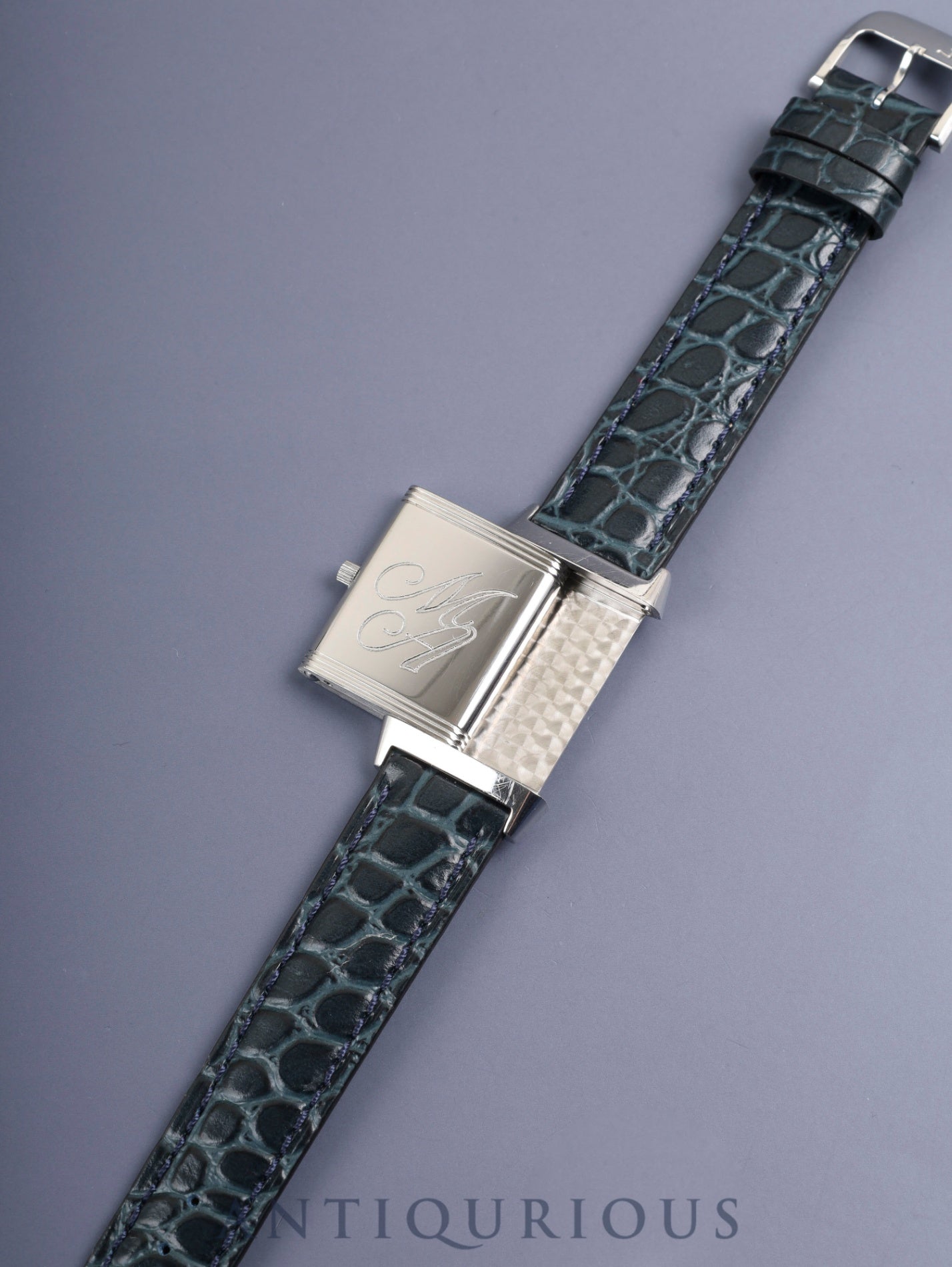 Jaeger-LeCoultre Reverso Classic 250.8.86 Manual Winding Cal.846/1 Leather Genuine Buckle (SS) Silver Arabic Dial (Case Back Engraved) Box, Case, Booklet, Warranty Card (1995) Overhauled