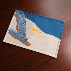 Hermès New Yachting GM Pouch, 100% Cotton
