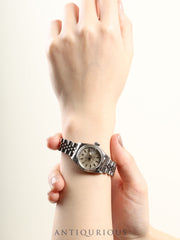 ロレックス デイトジャスト 69174 レディ 自動巻き  Cal.2135 SS/WG SS シルバー文字盤 N番（1991年） オーバーホール済み