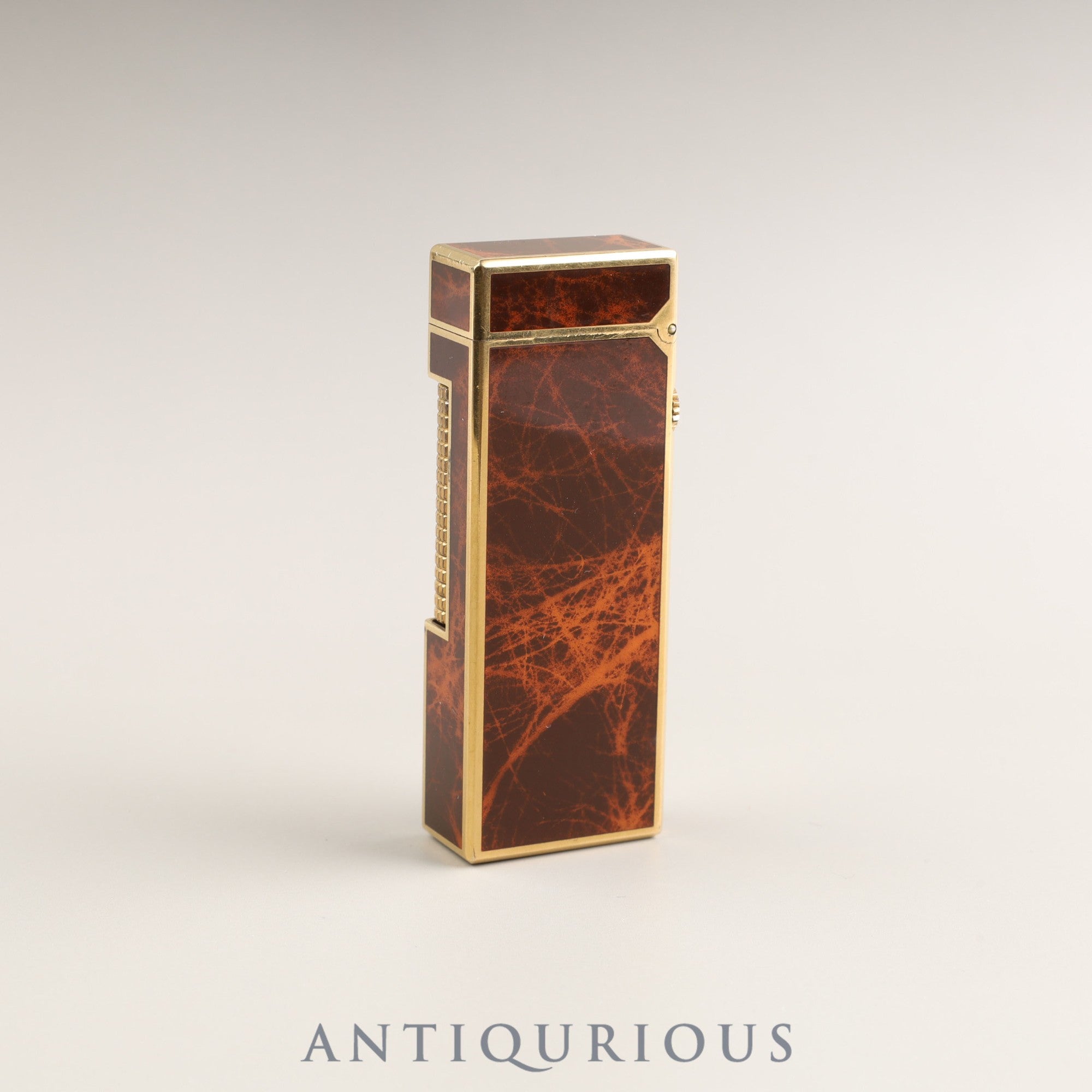 Dunhill Lighter Mini Hudson Marble Brown Marble GP Mechanically Adjusted