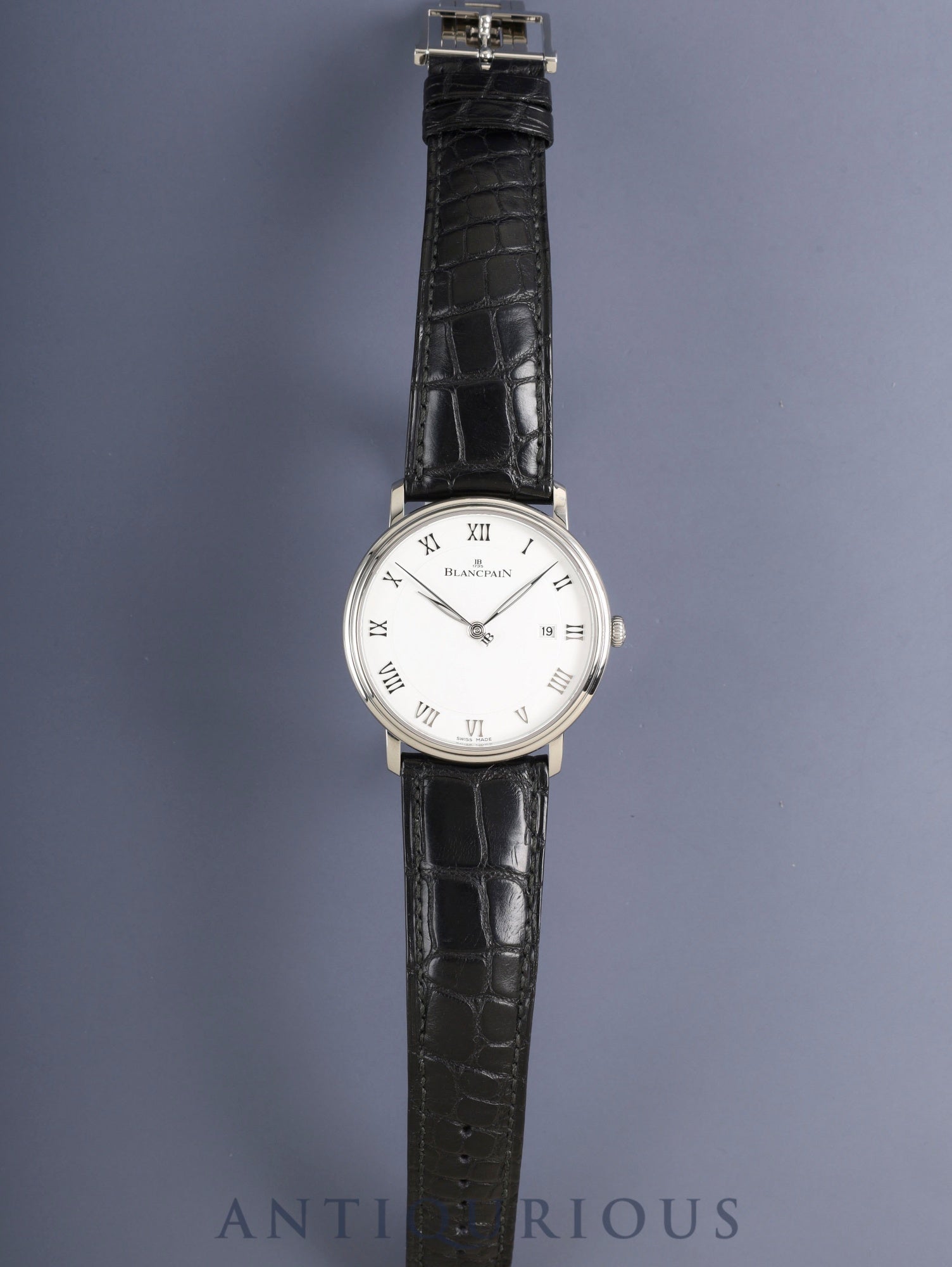 Blancpain Villeret Ultra-Slim 6651-1127-55B Automatic Cal.1151 SS Original leather strap Original buckle (METAL) White dial Box Warranty card (undated) Overhauled