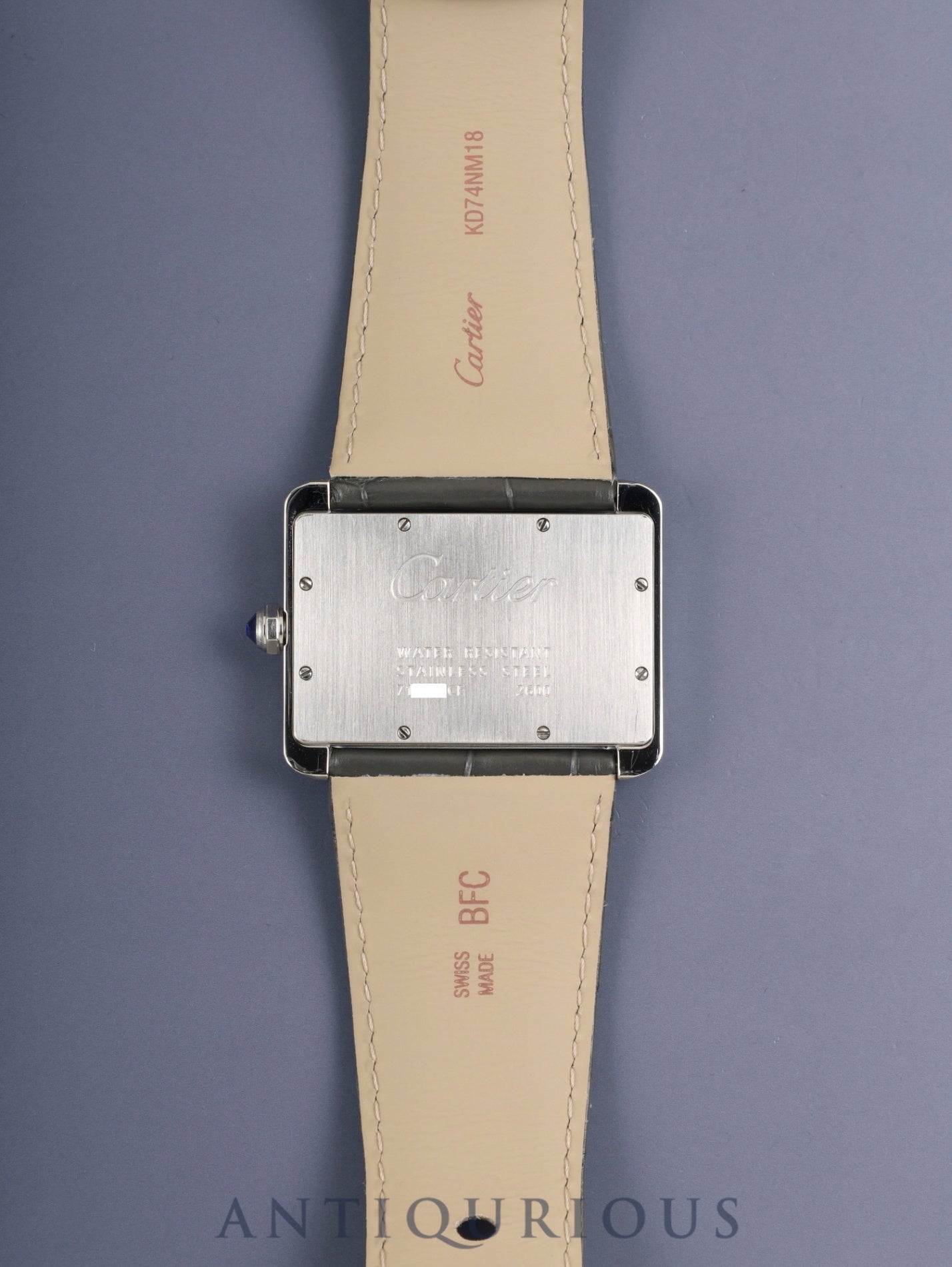 カルティエ タンク ディヴァン LM W6300655 / 2600 クォーツ Cal.690 SS 純正革ベルト 純正ピンバックル（SS） シルバーローマン文字盤 オーバーホール済み