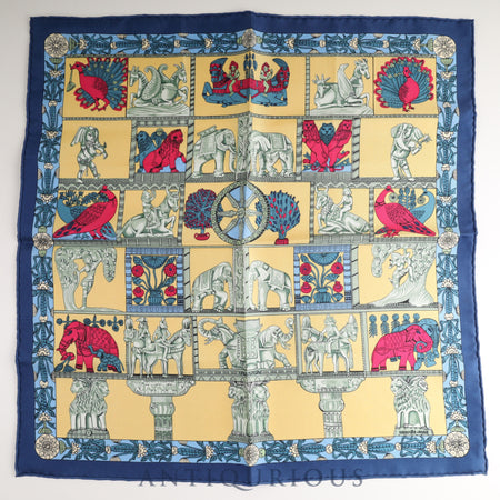 Hermes scarf Carre 45 Tower gate SILK 100%