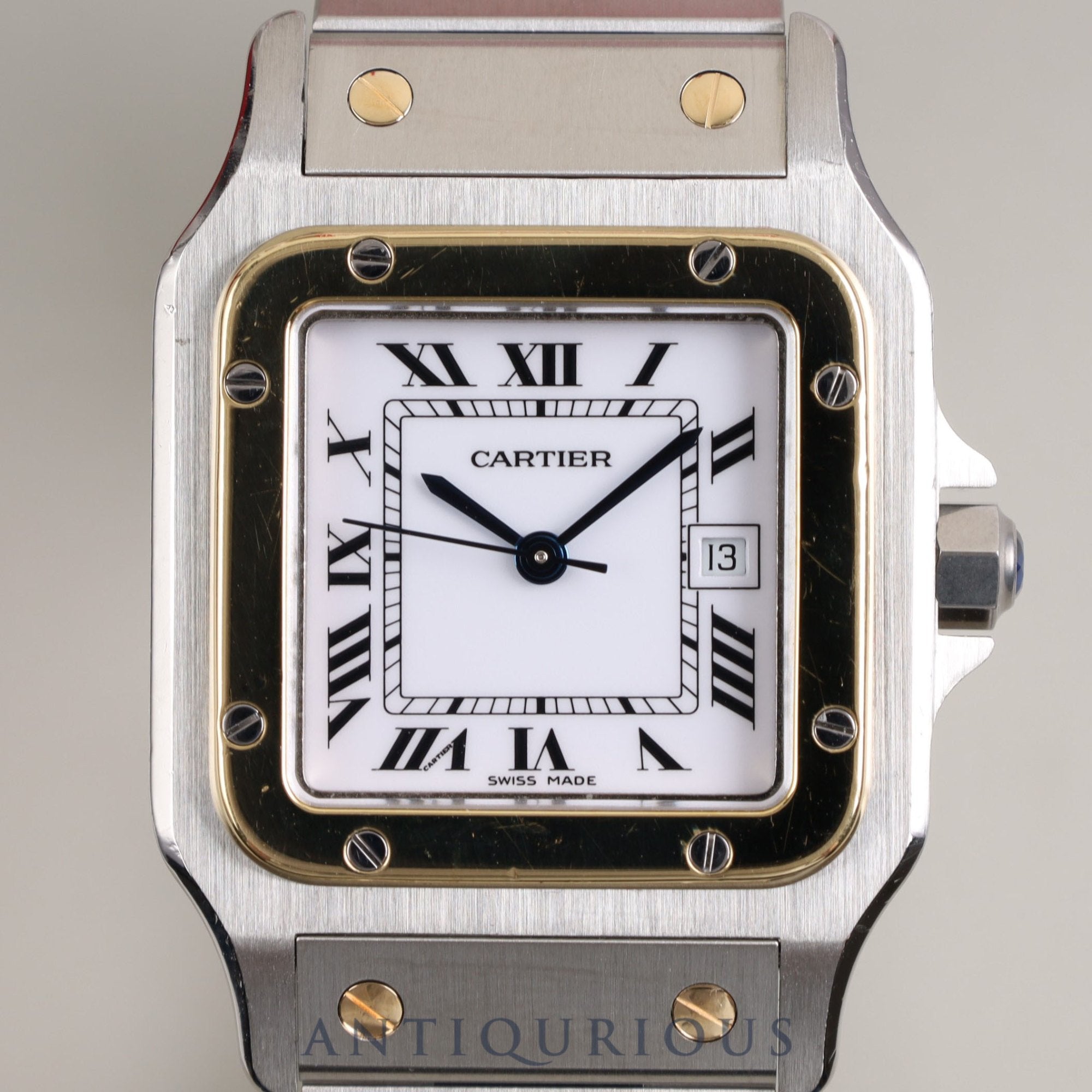CARTIER SANTOS GALBEE LM AC 23.80 gr Automatic SS/YG SS/YG White Dial Cartier Boutique Complete Service