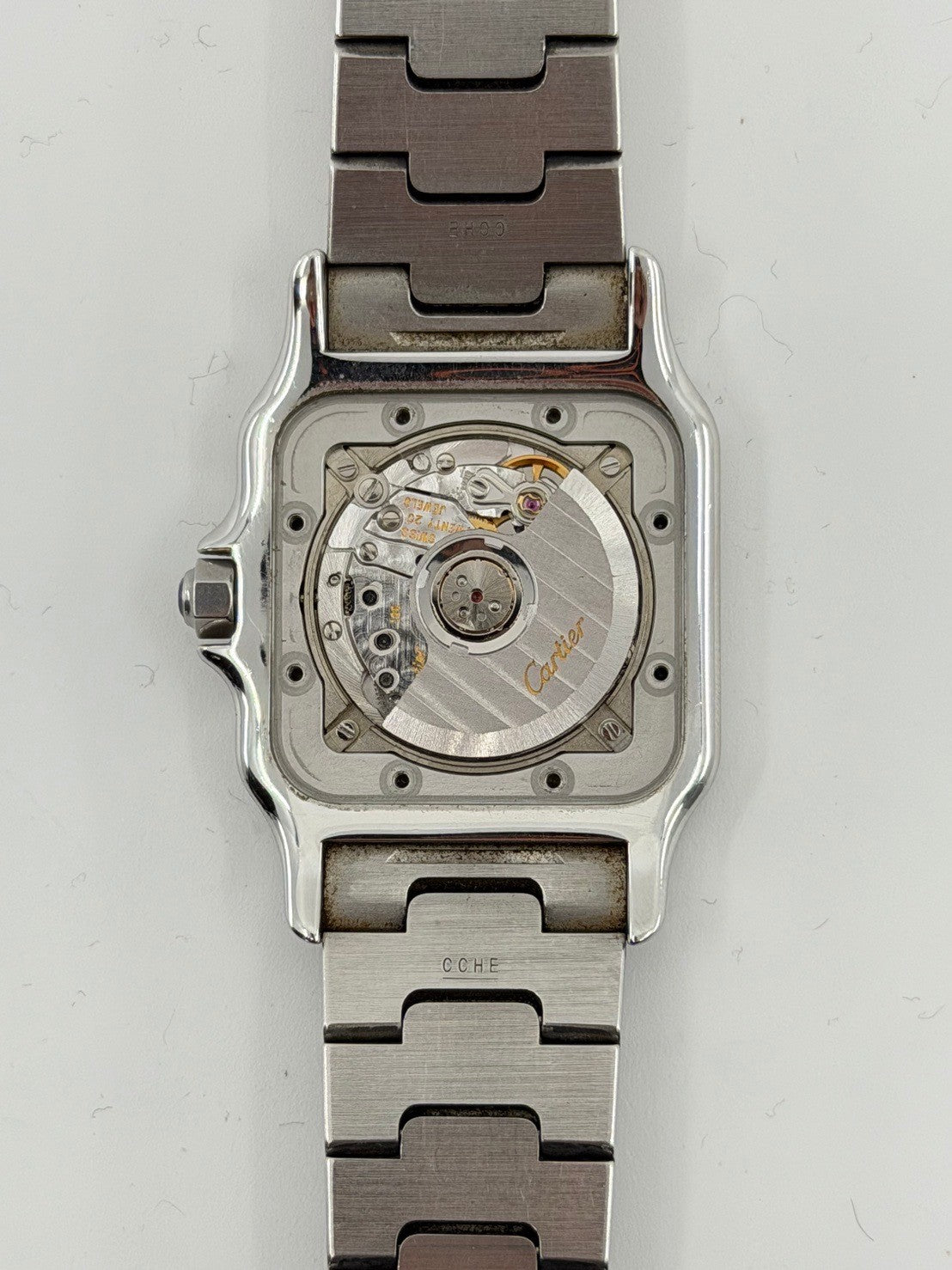 カルティエ サントス ガルベ LM W20055D6 / 2319 自動巻き Cal.C120 SS SS シルバーギョーシェローマン文字盤 オーバーホール済み