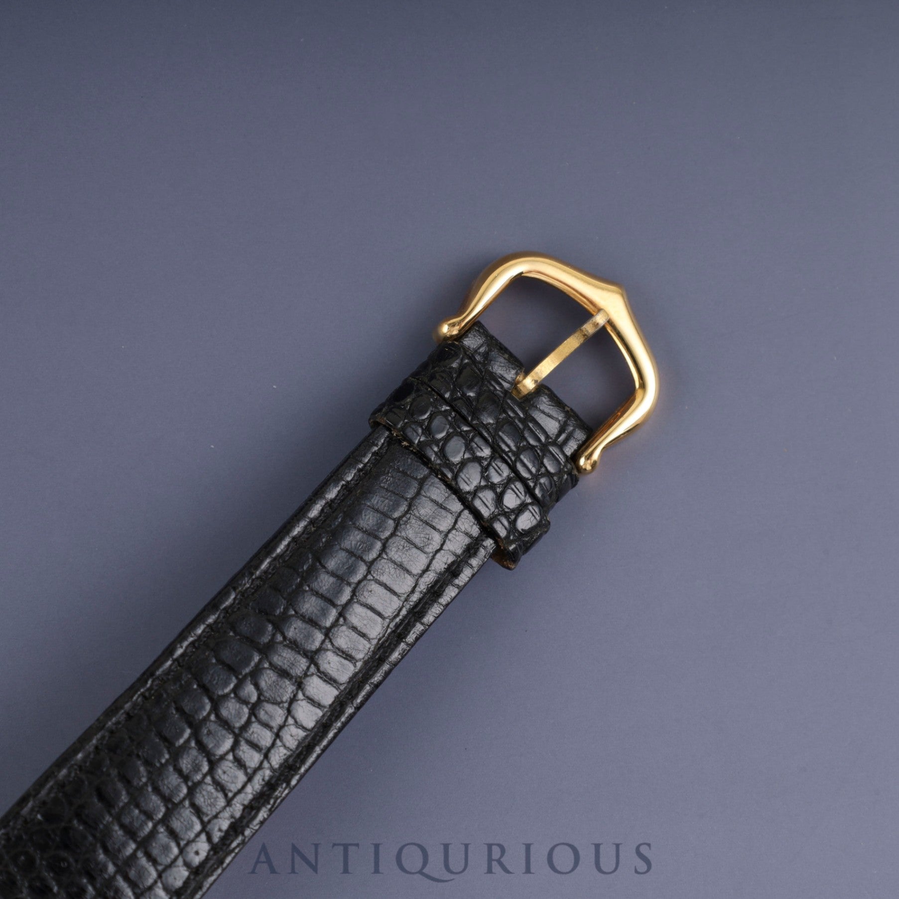 Cartier Must Tank LM Manual winding Cal.78-1 SV925 Genuine leather strap Genuine buckle Black Roman dial Warranty (1978) Overhauled