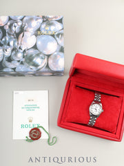 ロレックス デイトジャスト 69174 自動巻き Cal.2135  SS×WG SS ホワイト文字盤 箱 タグ 保証書（1999年）オーバーホール済み