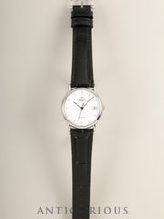 IWC Portofino IW351320 Automatic SS Leather Original Pin Buckle (SS) White Dial (Scratches on Crystal) Warranty (2003) Overhauled IWC
