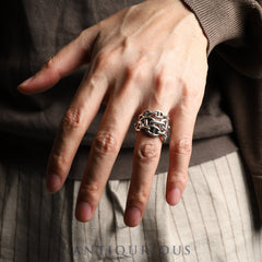 Hermes Ring Chaine d'Ancre Anchaîne GM SV925 #56 22 years