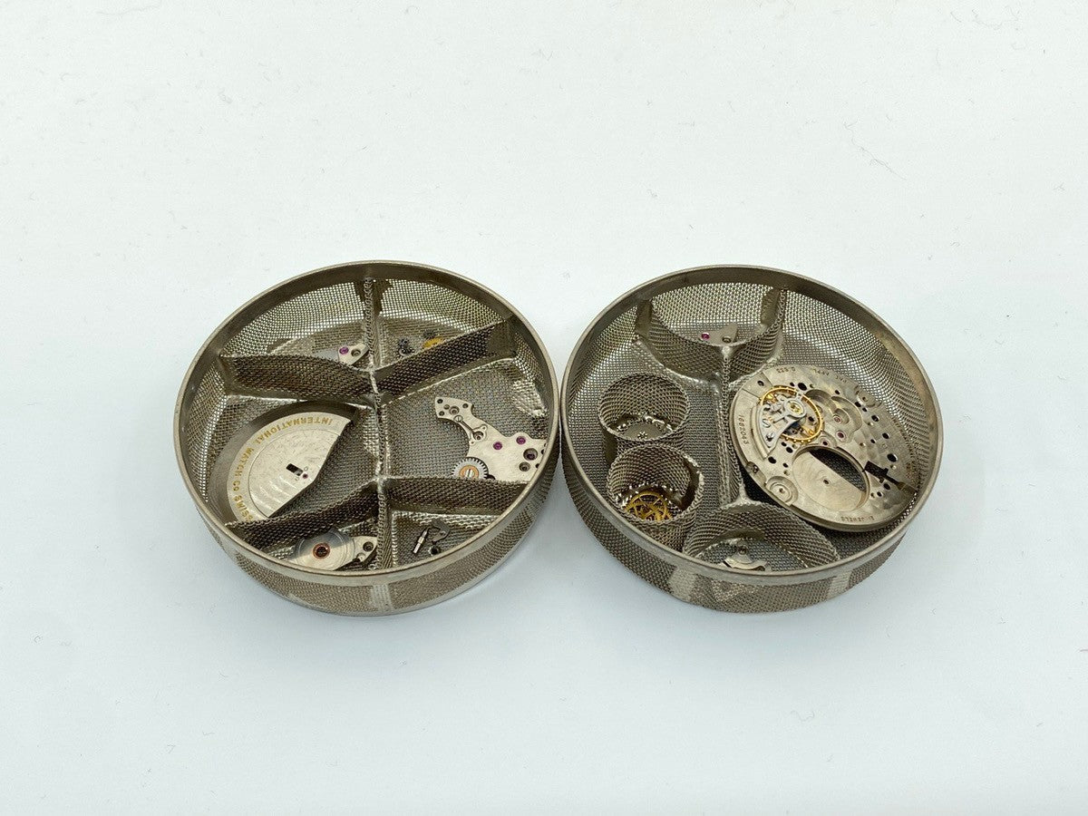 IWC オールドインター ラウンド 自動巻き Cal.C.853 SS 革 社外ピンバックル（SS）シルバー文字盤 オーバーホール済み アイダブリュシー