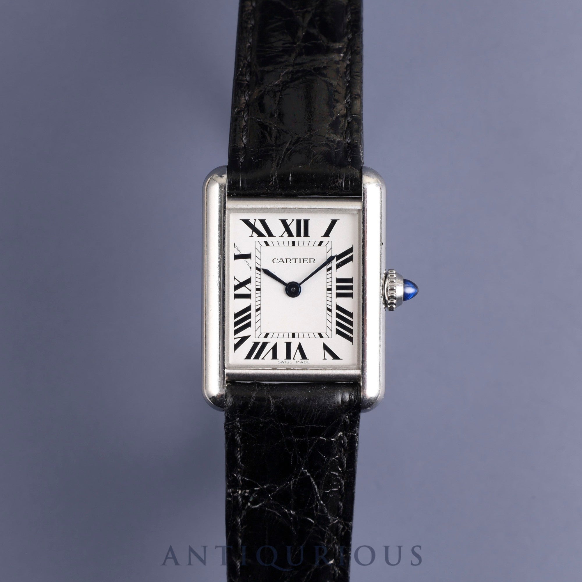 Cartier Tank Must SM WSTA0060 / 4367 Quartz Cal.157S SS Leather Genuine Buckle (SS) Silver Roman Dial Overhauled