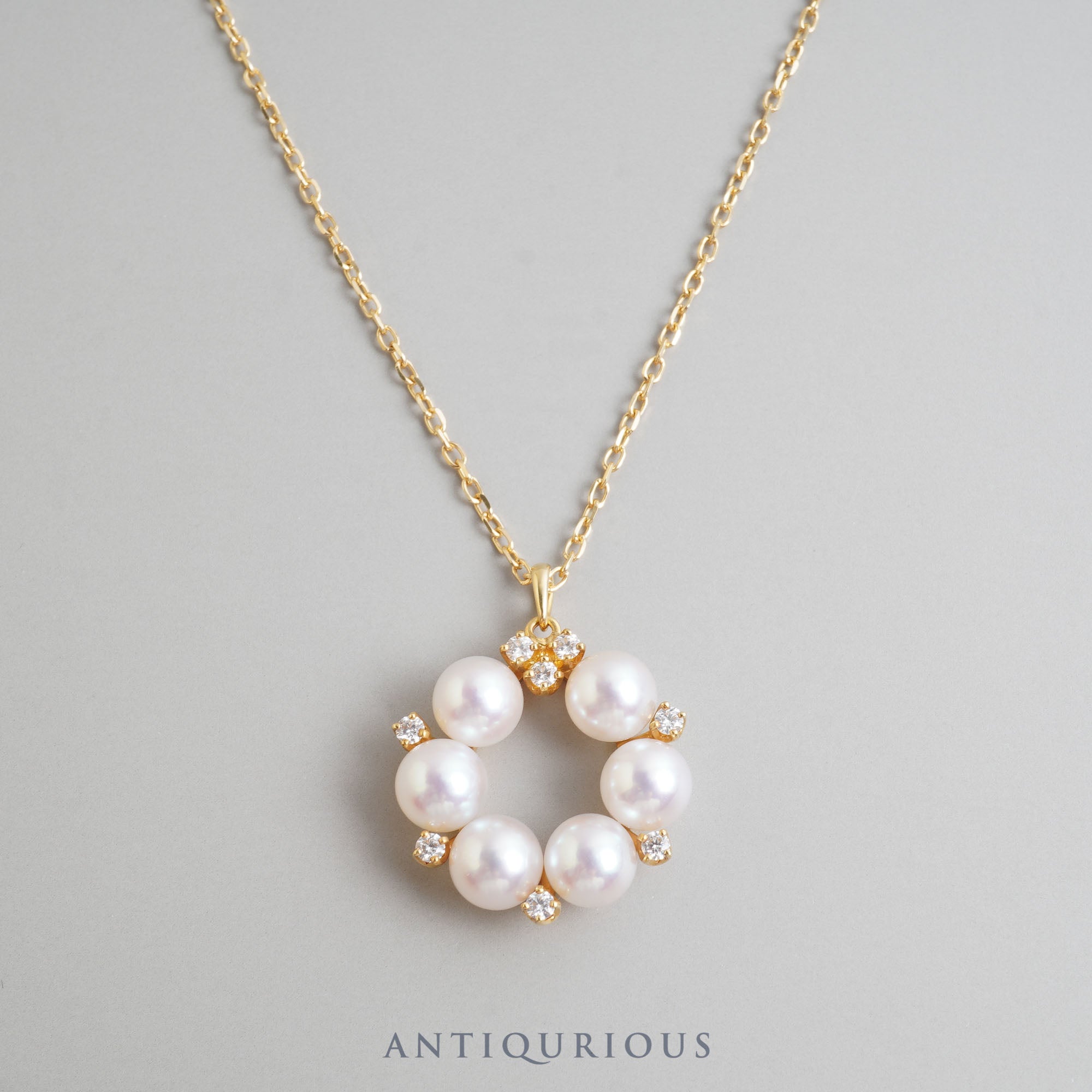 MIKIMOTO Mikimoto Necklace Pearl Diamond Current Item