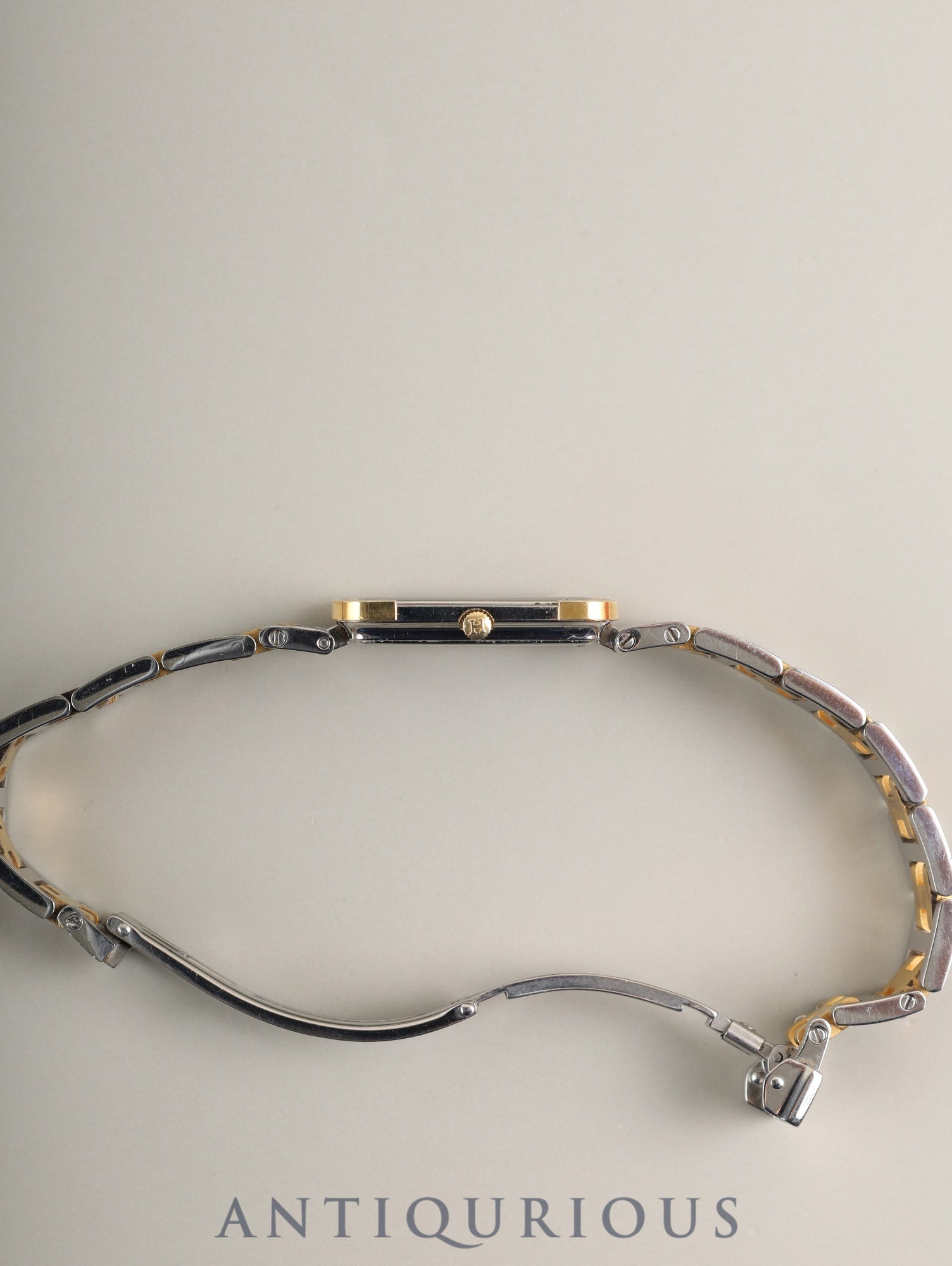 エルメス クロアジュール CR1.240 クォーツ Cal.976.001 SS/GP SS/GP ホワイト文字盤 オーバーホール済み