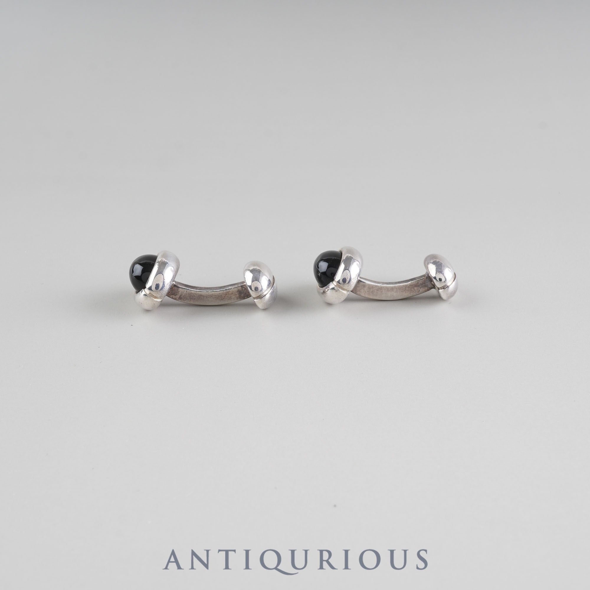 HERMES Cufflinks with Colored Stones