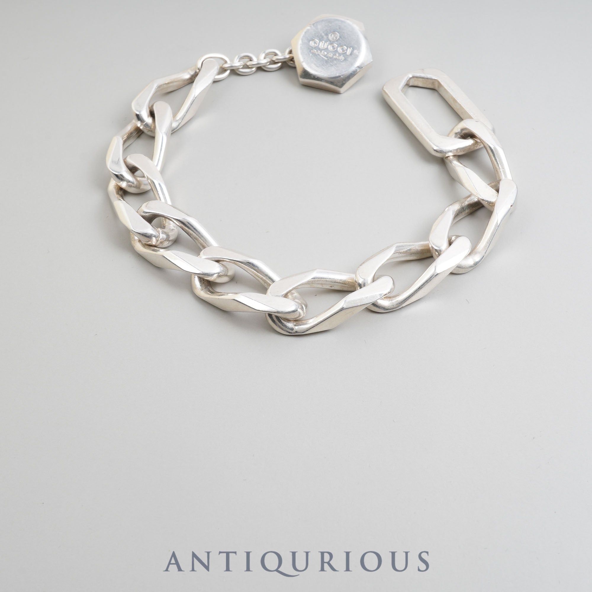 Bracelet Bangle Figaro Chain SV925