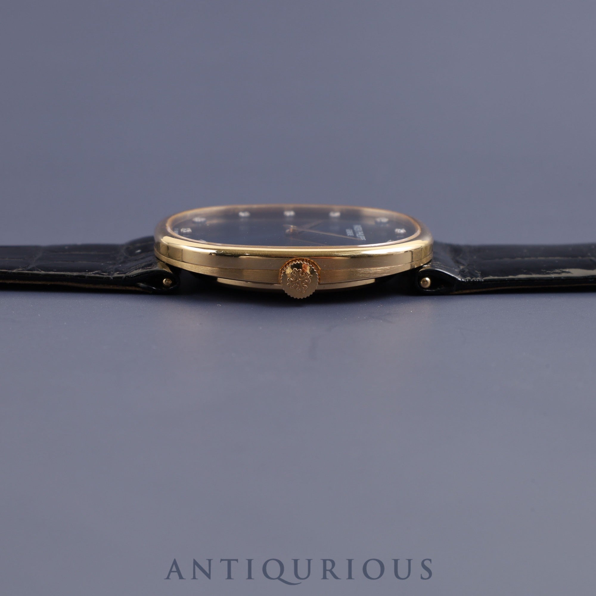 Patek Philippe Golden Ellipse 3848J-062 Manual winding Cal.215 750YG Genuine leather strap Genuine buckle (750) Diamond 12P Blue dial Box Archive (1991)