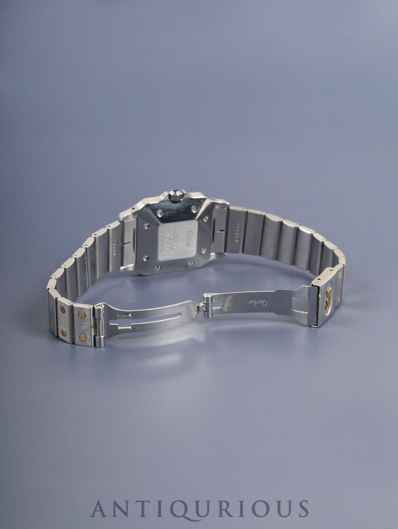 カルティエ サントス カレ LM 81036288 / 2961 自動巻き Cal.077（ETA2671）SS/YG SS/YG ホワイトローマン文字盤 オーバーホール済み