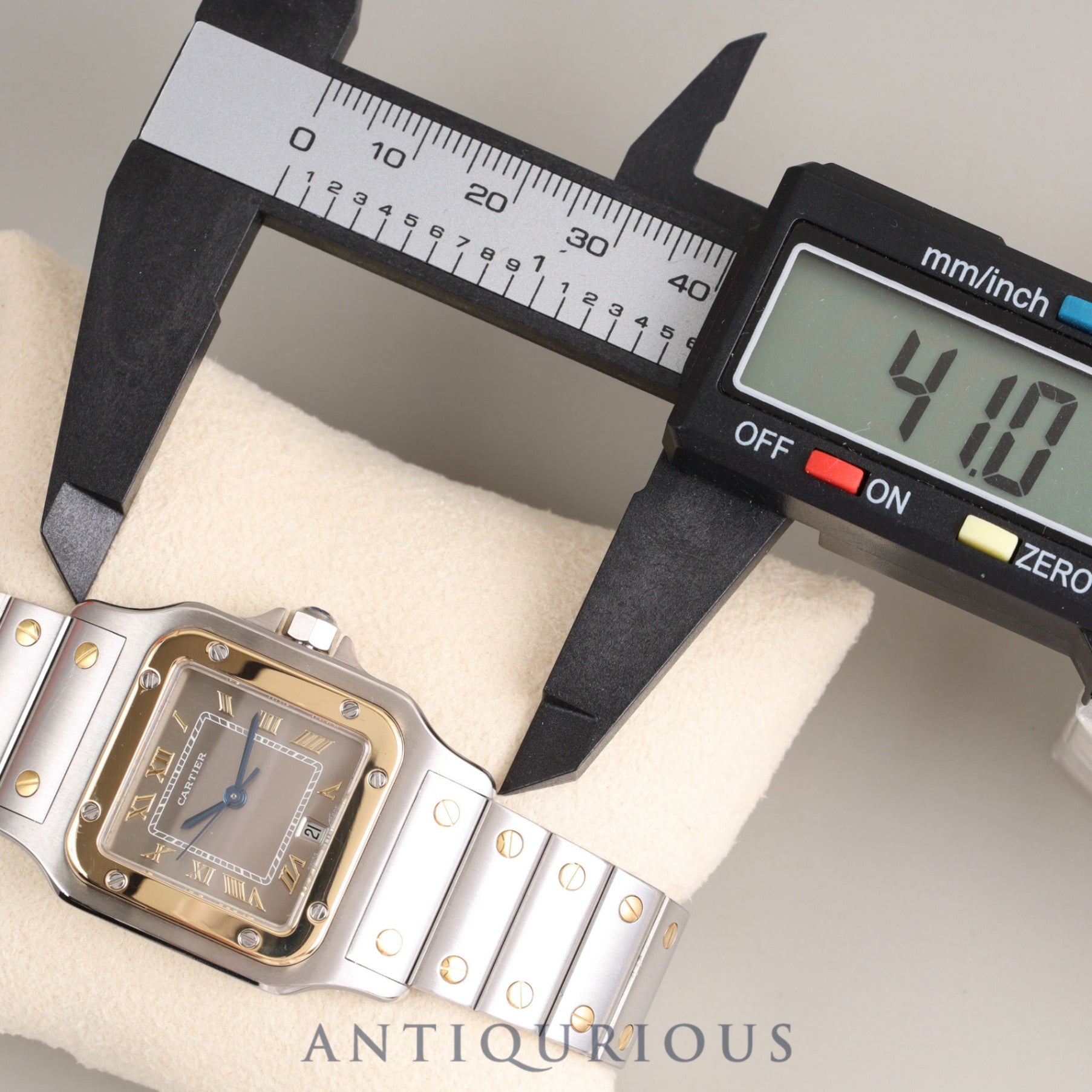 CARTIER SANTOS GALBEE LM 187901 Quartz SS/YG Grey Dial Completed Cartier Boutique Service